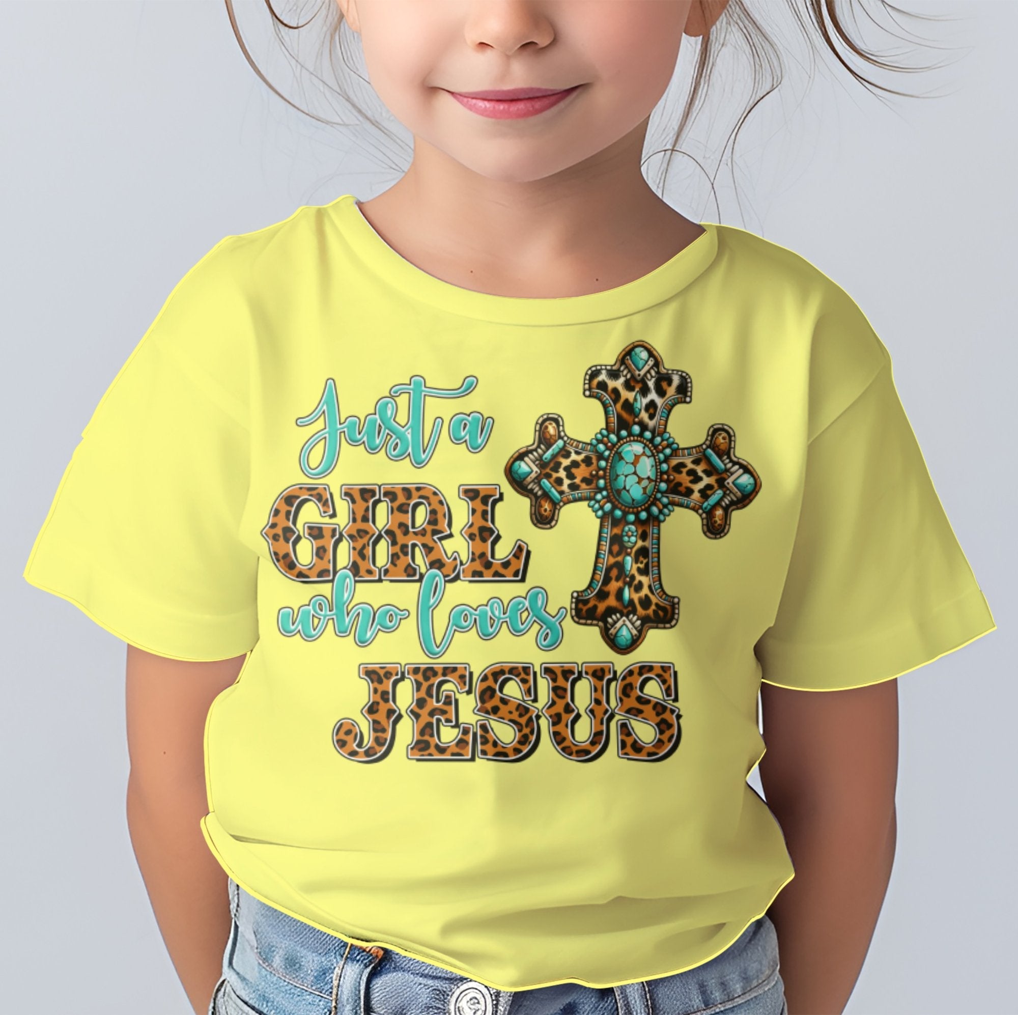 Just a Girl Who Loves Jesus Toddler Short Sleeve Tee - Jesus Passion Apparel