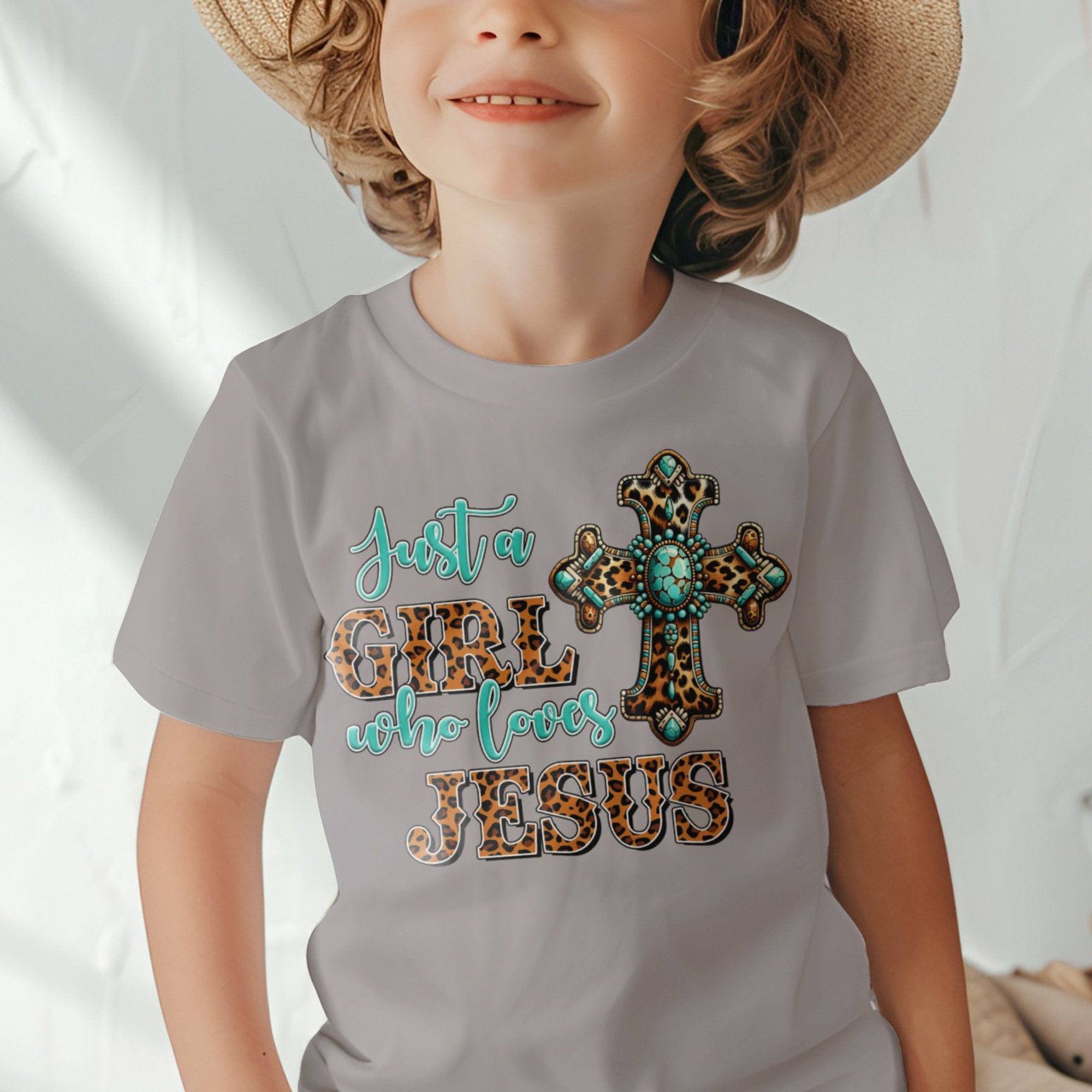 Just a Girl Who Loves Jesus Toddler Short Sleeve Tee - Jesus Passion Apparel