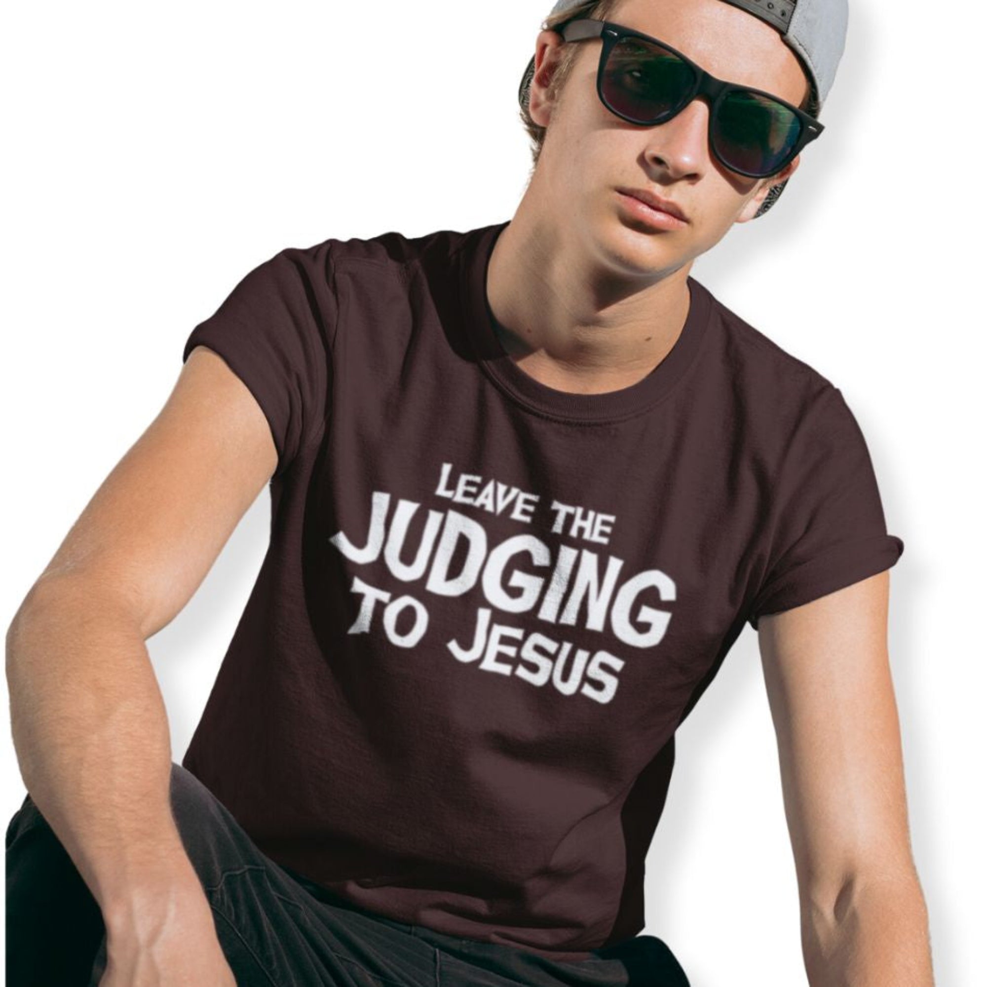 Leave the Judging to Jesus Jersey Short Sleeve T-Shirt - Jesus Passion Apparel