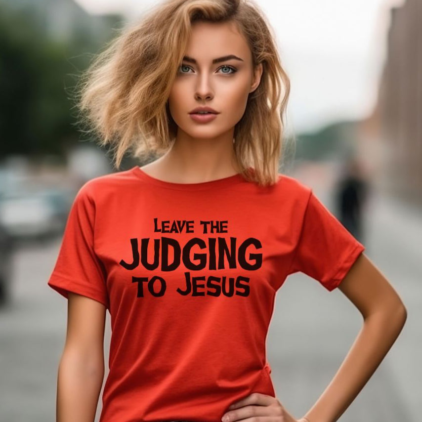 Leave the Judging to Jesus Short Sleeve T-Shirt - Jesus Passion Apparel