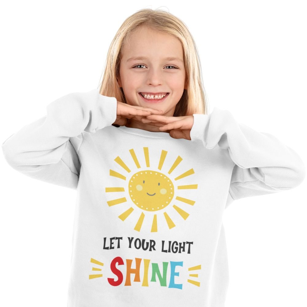 Let Your Light Shine Youth Crewneck Sweatshirt - Jesus Passion Apparel