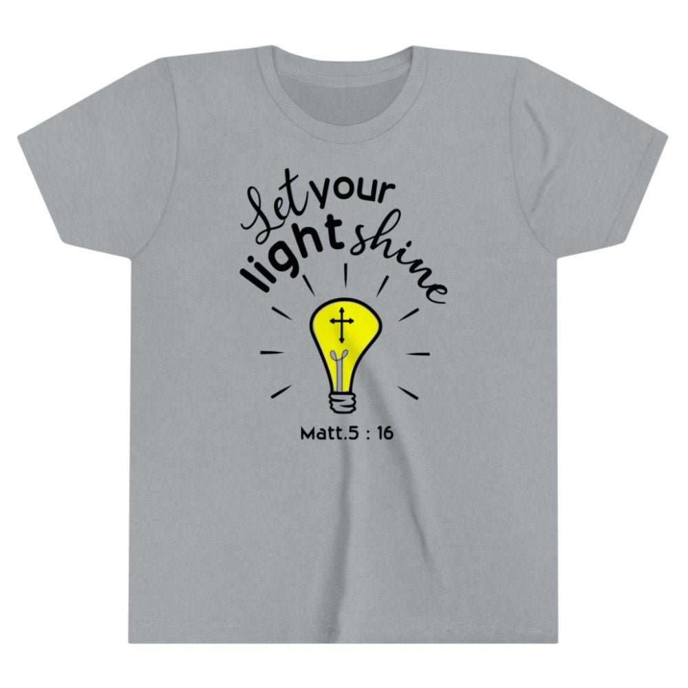 Let Your Light Shine Youth Relaxed - Fit T-Shirt - Jesus Passion Apparel