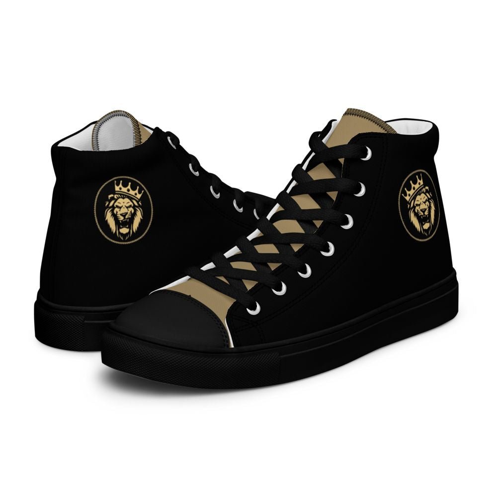 Lion of Judah Men’s High Top Canvas Shoes - Jesus Passion Apparel