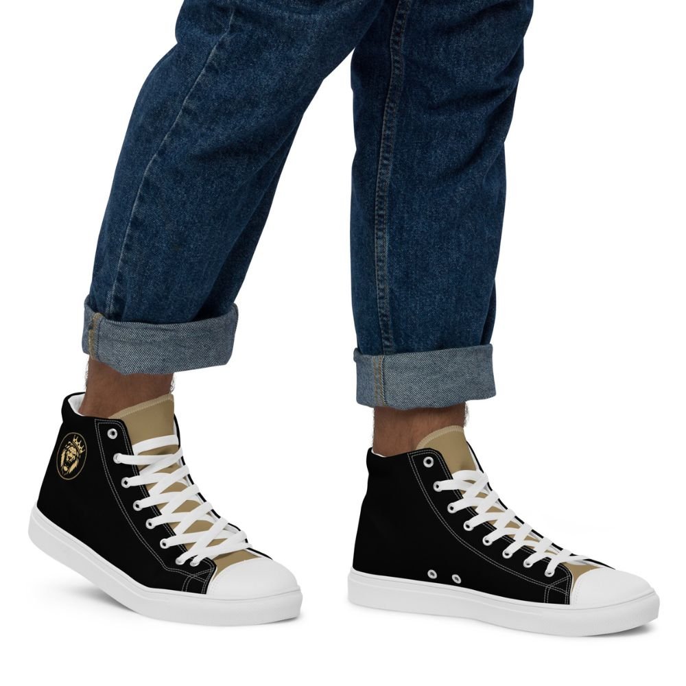 Lion of Judah Men’s High Top Canvas Shoes - Jesus Passion Apparel