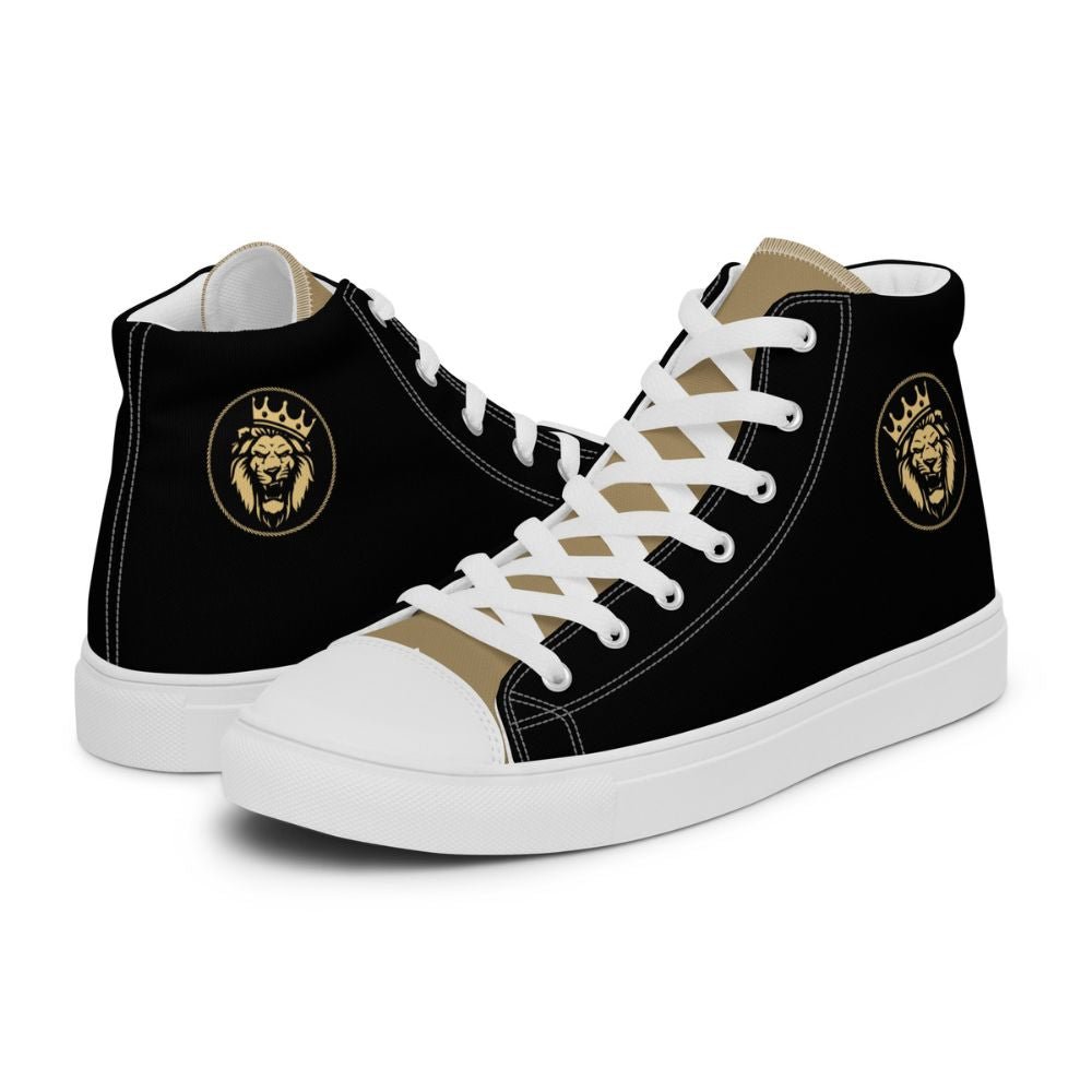 Lion of Judah Men’s High Top Canvas Shoes - Jesus Passion Apparel