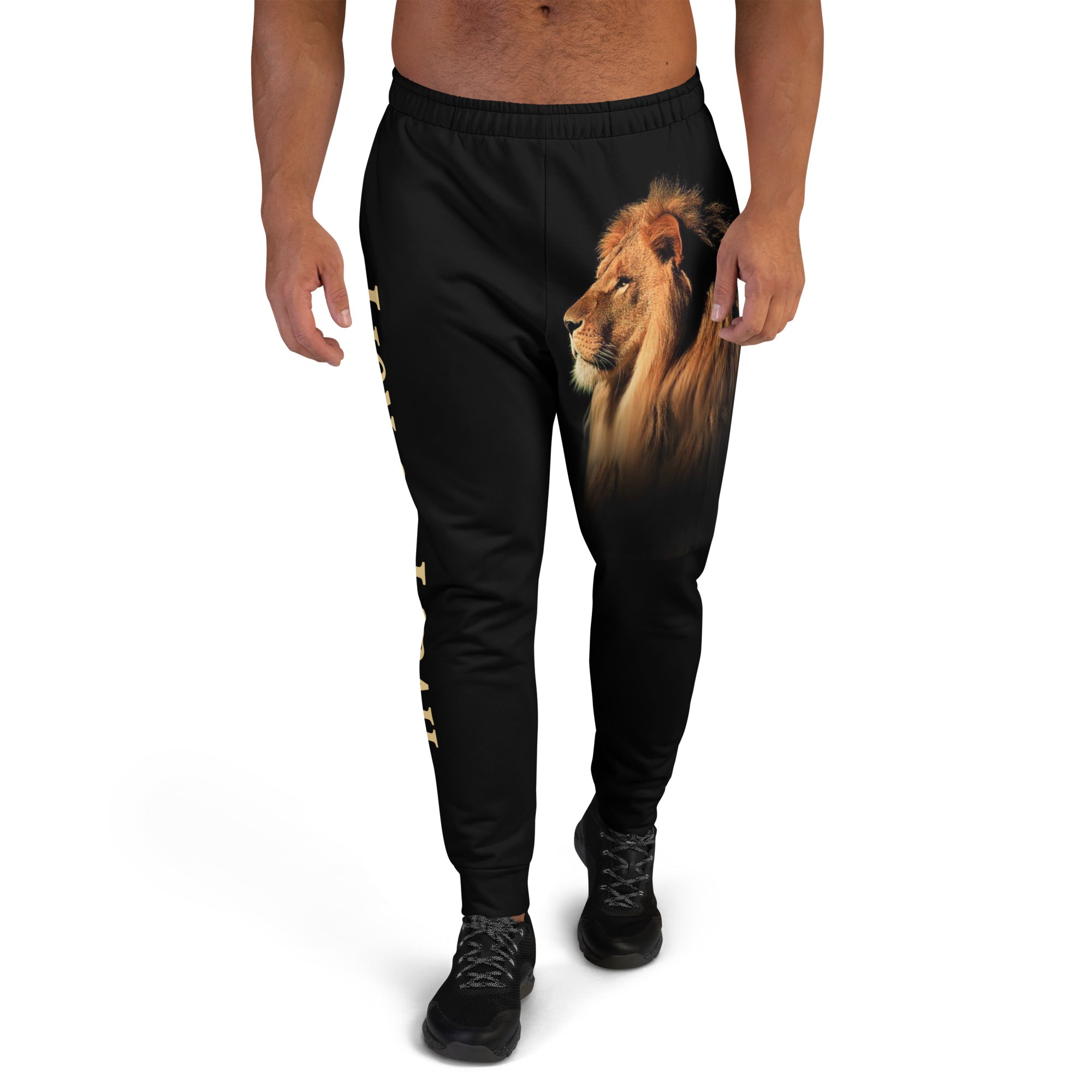 Lion Of Judah Men's Jogger Pants with Matching Hoodie Availble - Jesus Passion Apparel