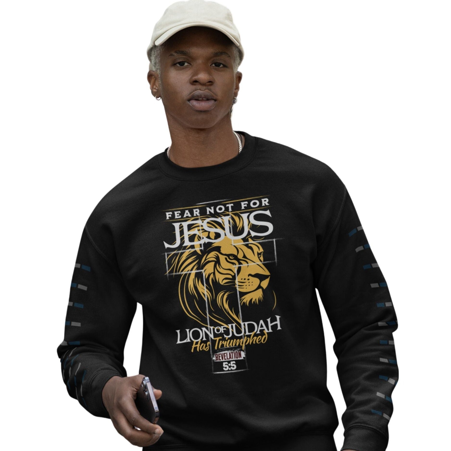 Lion of Judah Men's Unisex - Fit Fleece Sweatshirt - Jesus Passion Apparel