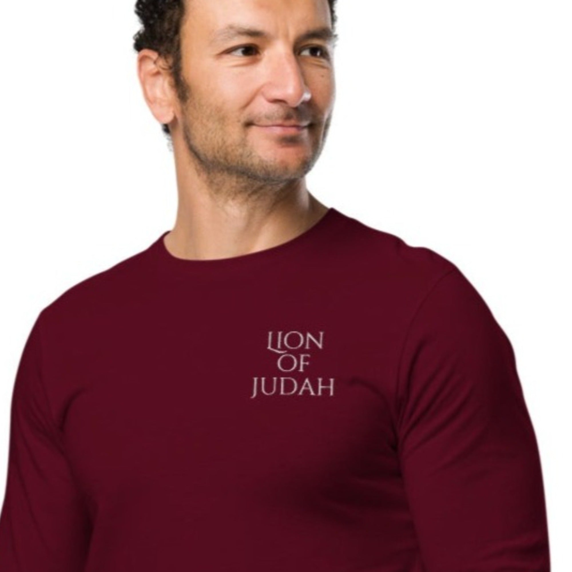 Lion of Judah Men's Unisex Long Sleeve Tee - Jesus Passion Apparel