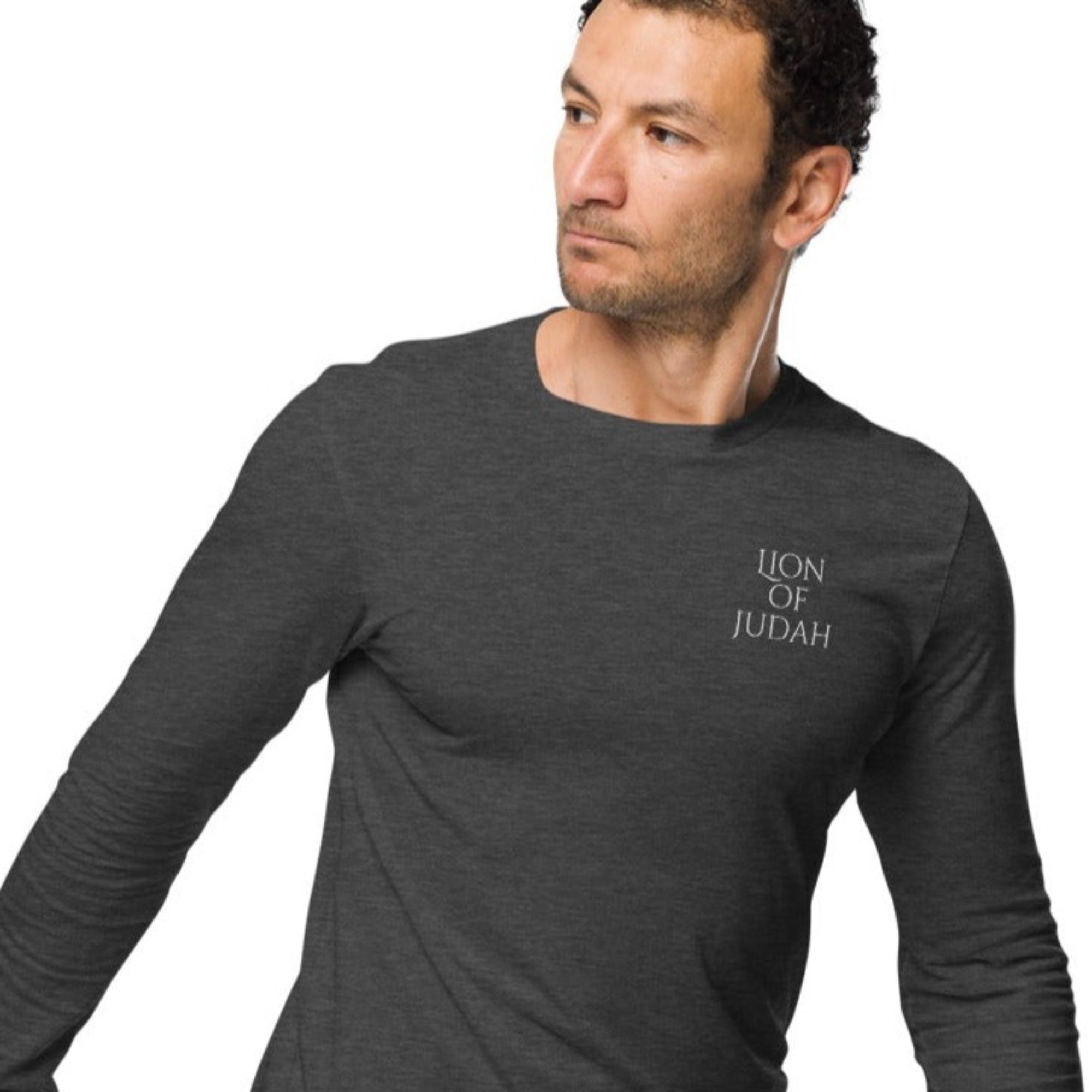 Lion of Judah Men's Unisex Long Sleeve Tee - Jesus Passion Apparel