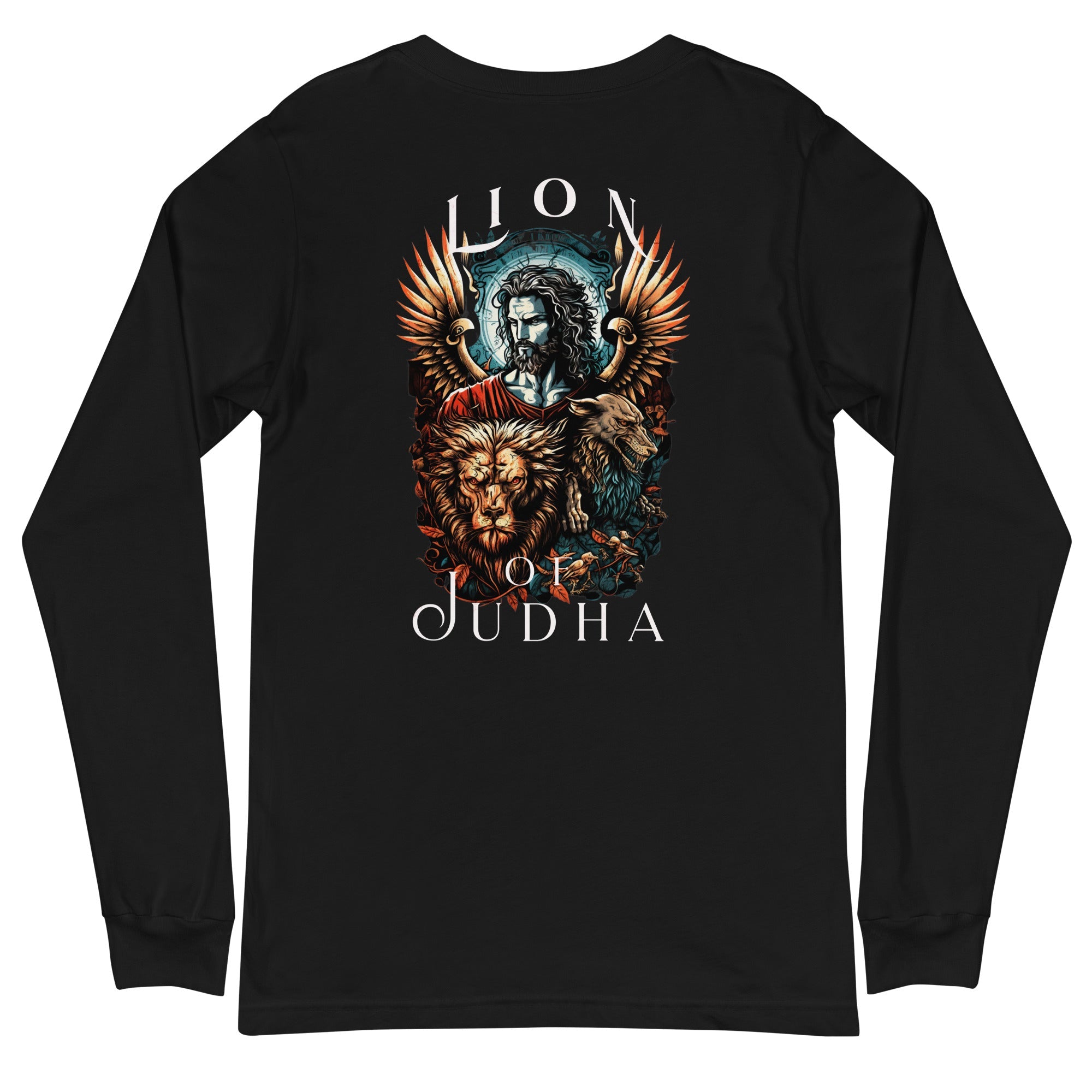 Lion of Judah Men's Unisex Long Sleeve Tee - Jesus Passion Apparel