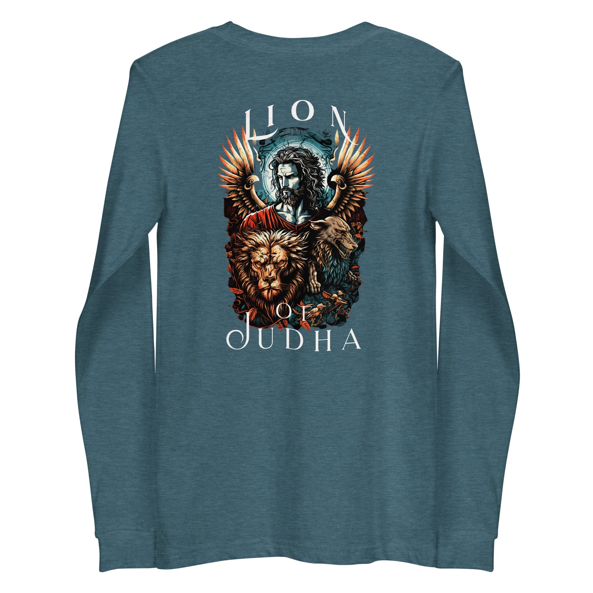 Lion of Judah Men's Unisex Long Sleeve Tee - Jesus Passion Apparel