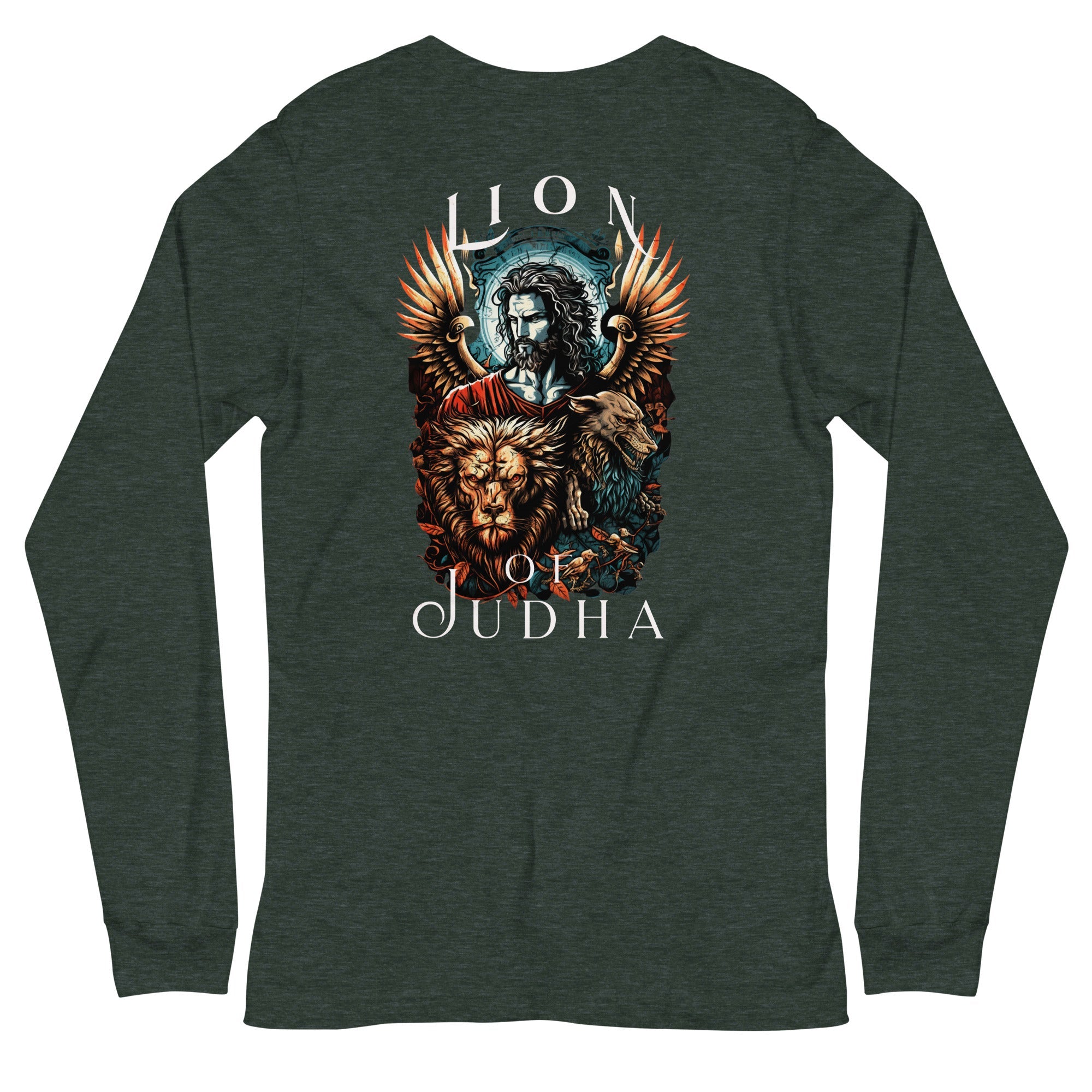 Lion of Judah Men's Unisex Long Sleeve Tee - Jesus Passion Apparel