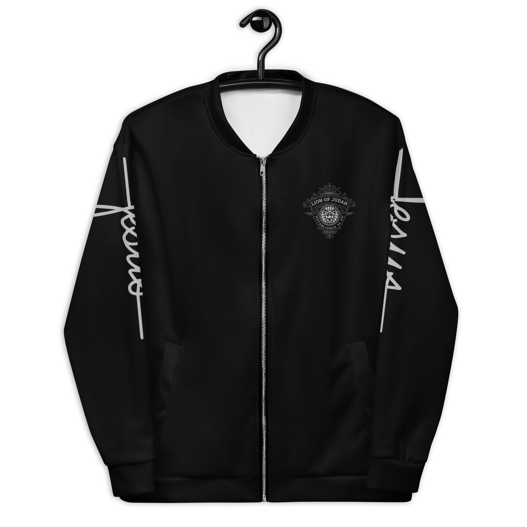 Lion of Judah Women's Black Bomber Jacket - Jesus Passion Apparel