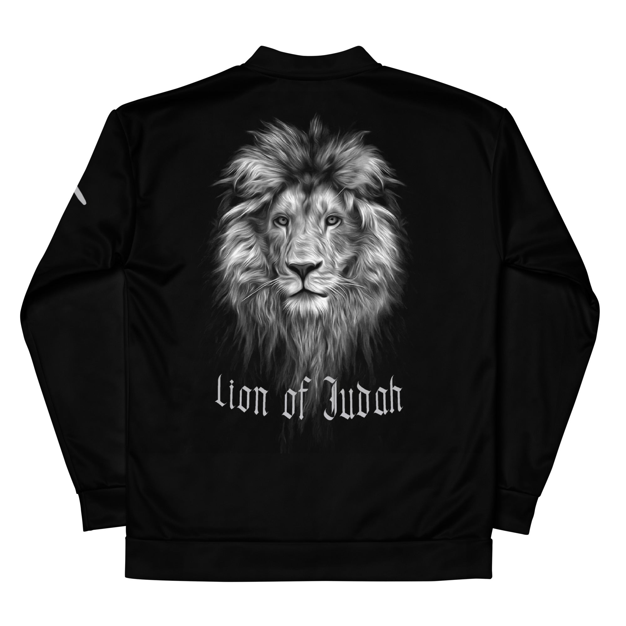 Lion of Judah Women's Black Bomber Jacket - Jesus Passion Apparel