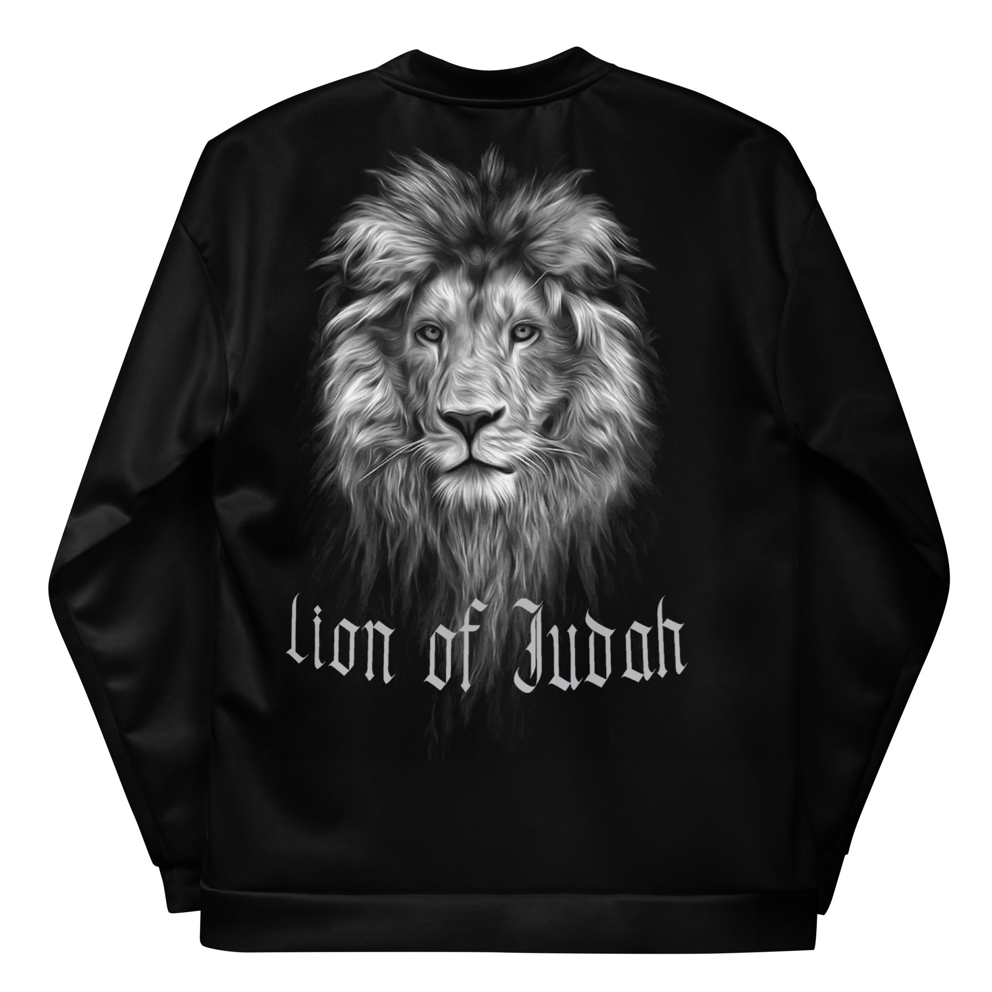 Lion of Judah Women's Black Bomber Jacket - Jesus Passion Apparel