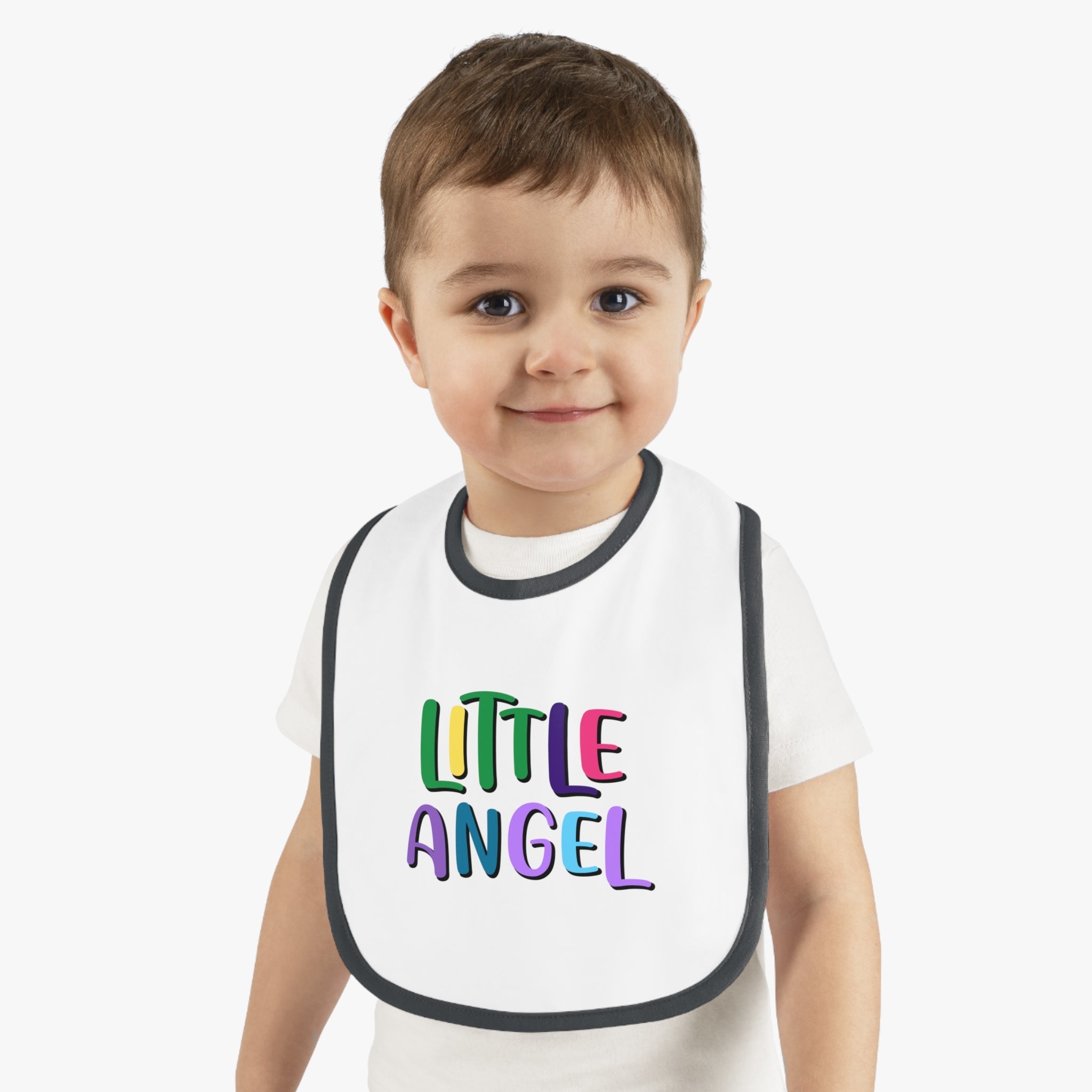 Little Angel - Colorful Baby Jersey Bib - Jesus Passion Apparel