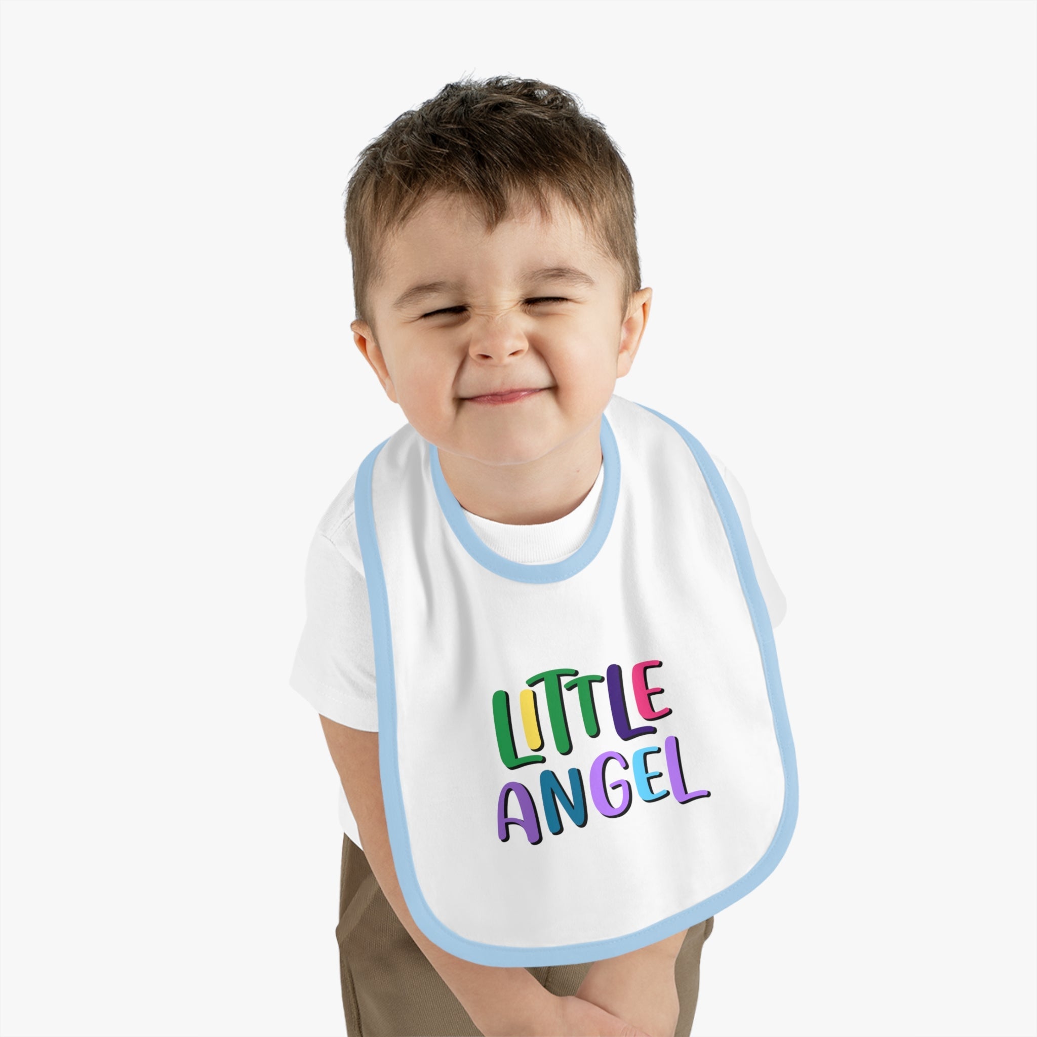 Little Angel - Colorful Baby Jersey Bib - Jesus Passion Apparel