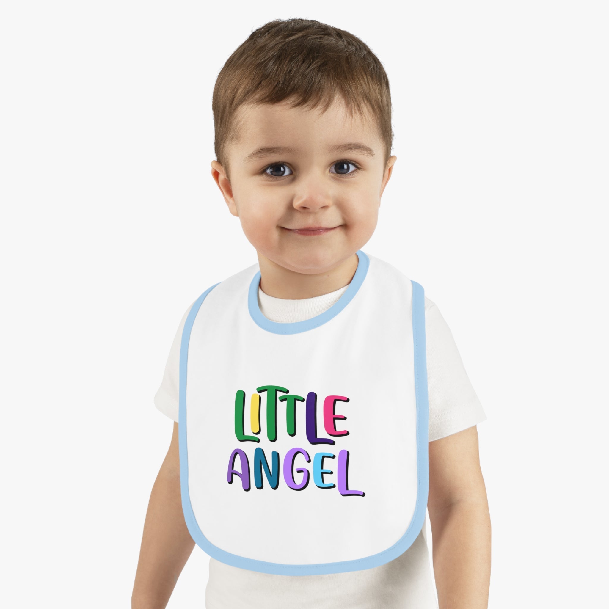 Little Angel - Colorful Baby Jersey Bib - Jesus Passion Apparel