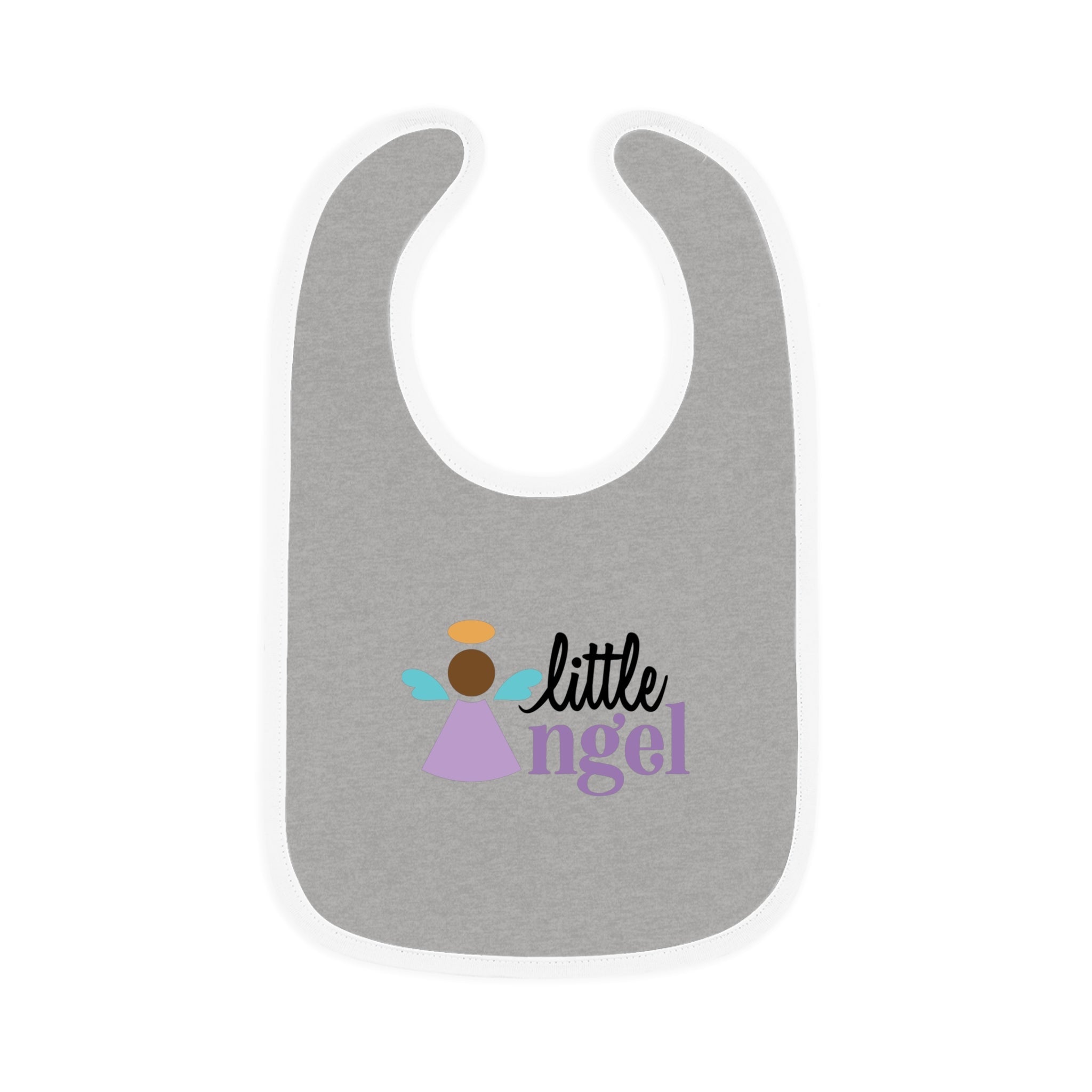 Little Angel with Halo Baby Jersey Bib - Jesus Passion Apparel