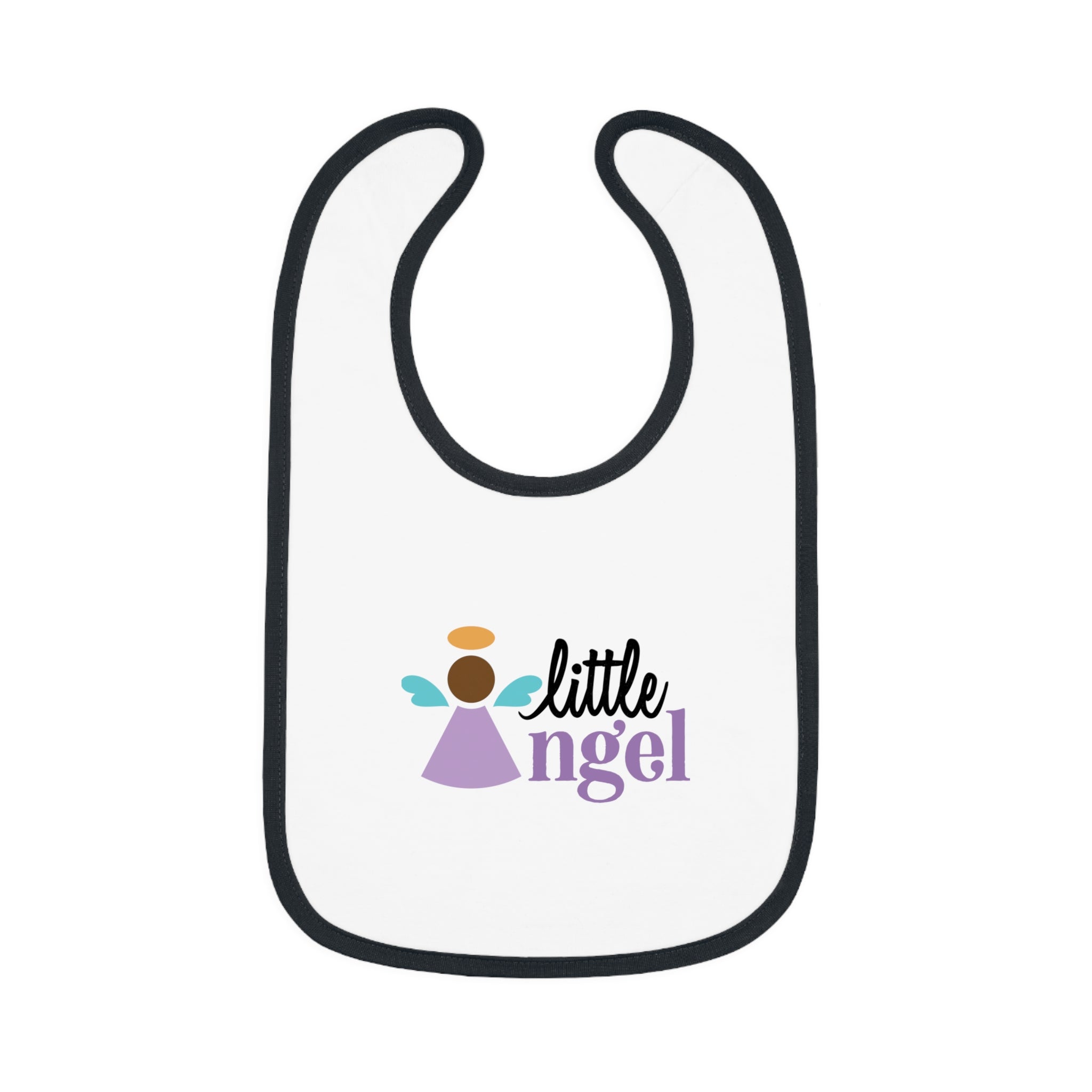 Little Angel with Halo Baby Jersey Bib - Jesus Passion Apparel