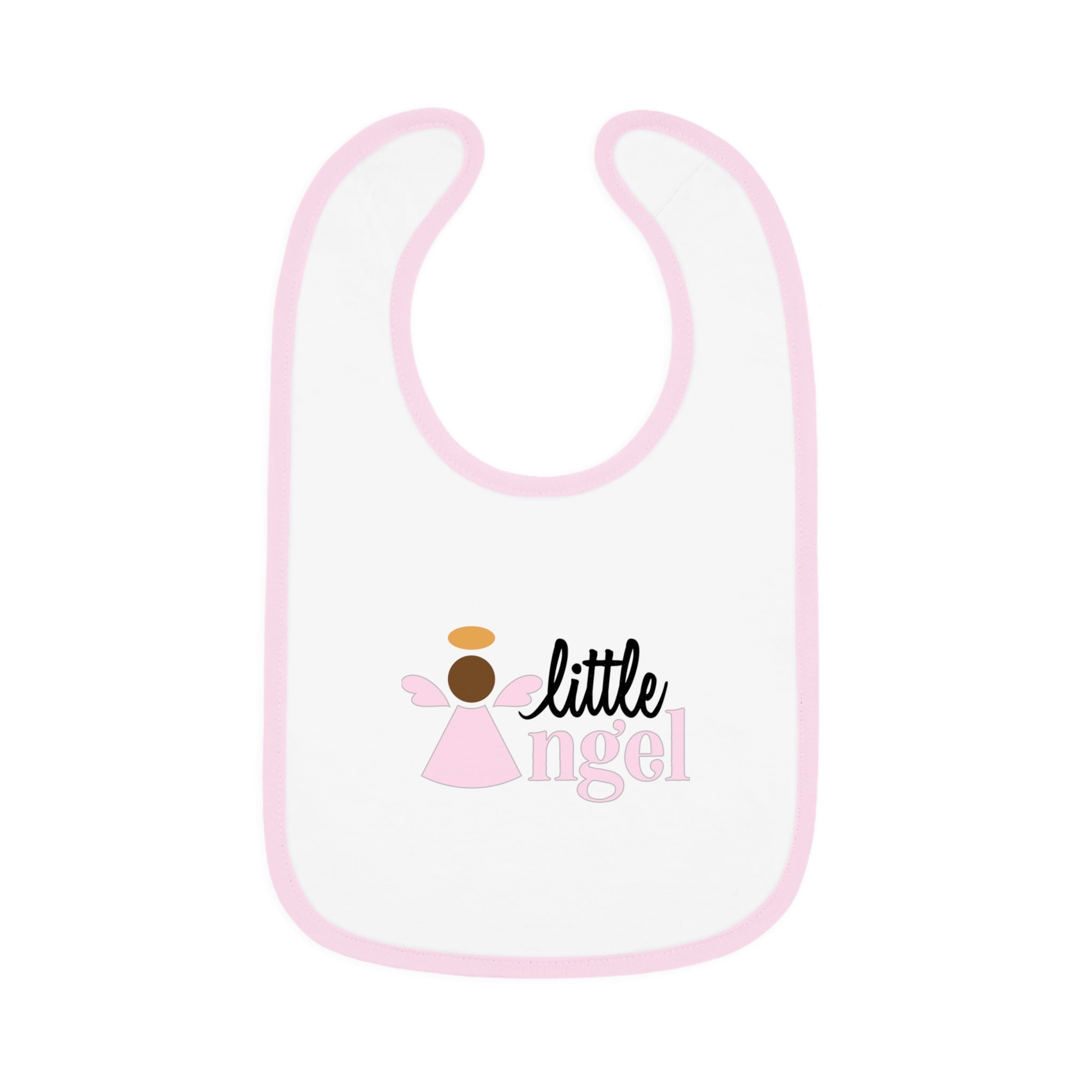 Little Angel with Halo Baby Jersey Bib - Jesus Passion Apparel