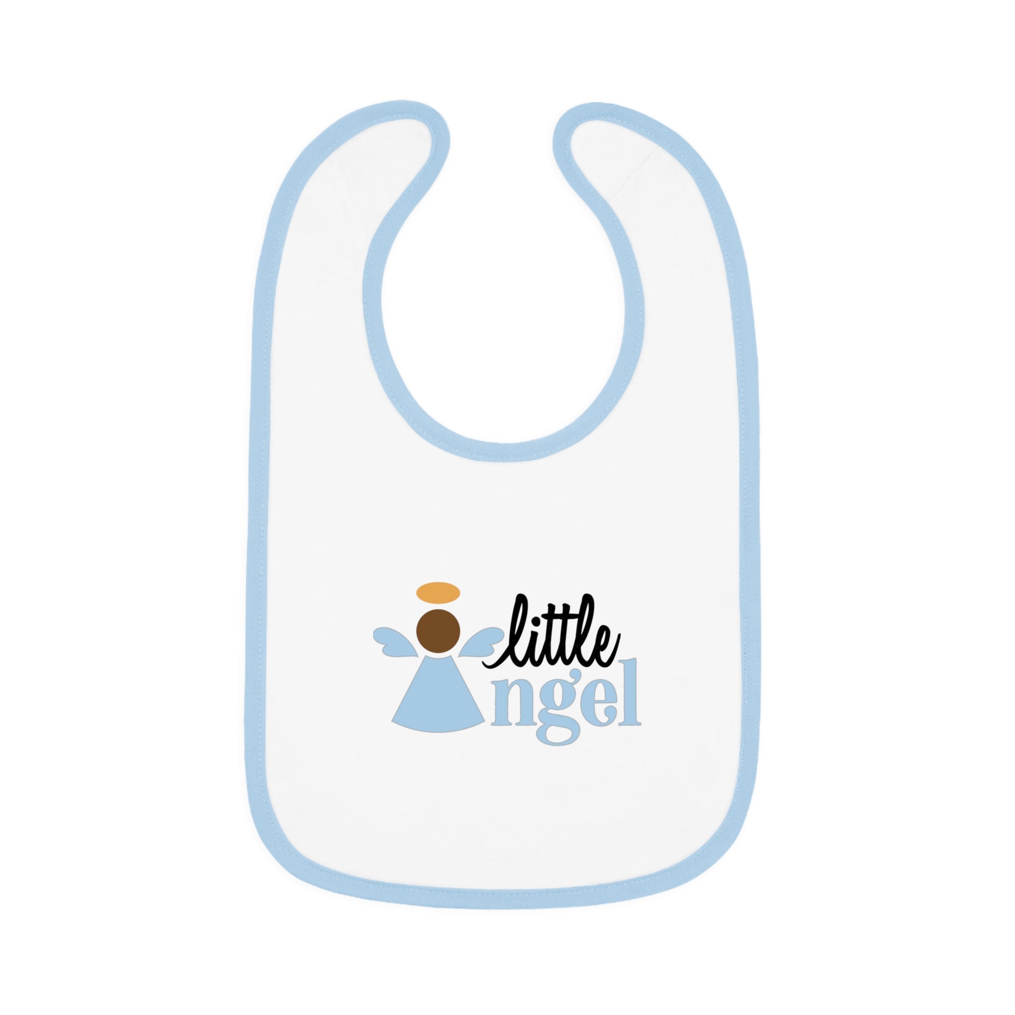 Little Angel with Halo Baby Jersey Bib - Jesus Passion Apparel