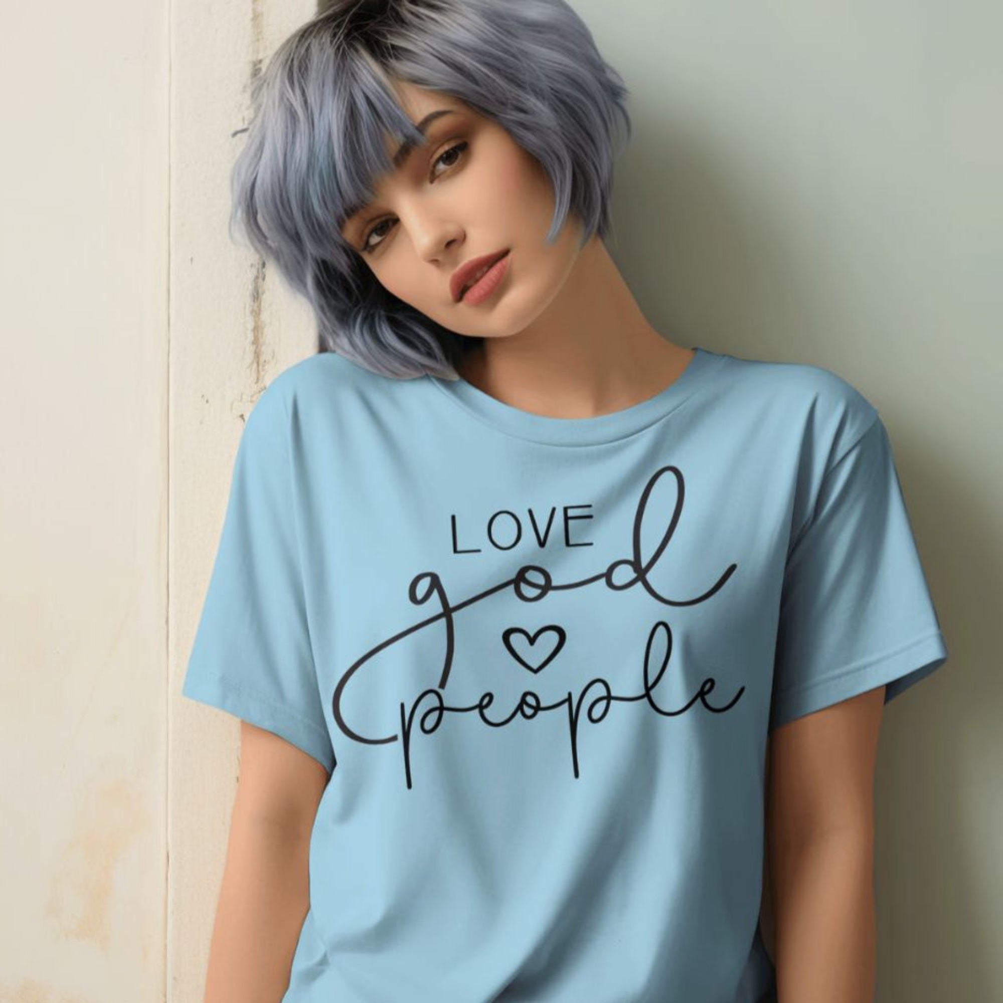 Love God People Jersey Short Sleeve T-Shirt - Jesus Passion Apparel