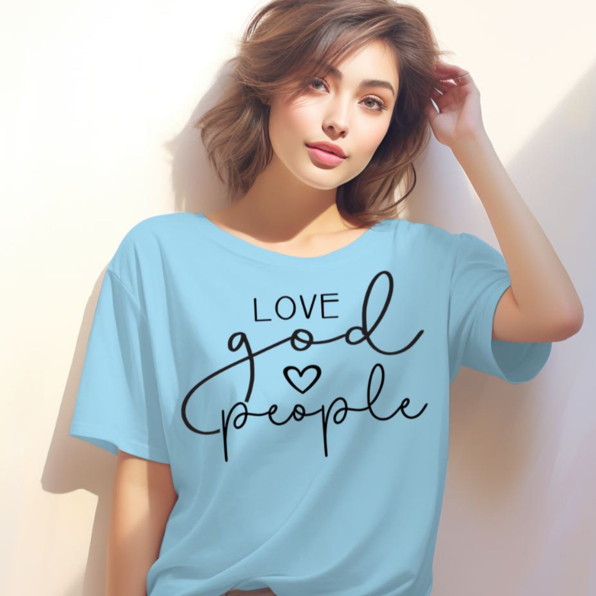 Love God People Jersey Short Sleeve T-Shirt - Jesus Passion Apparel