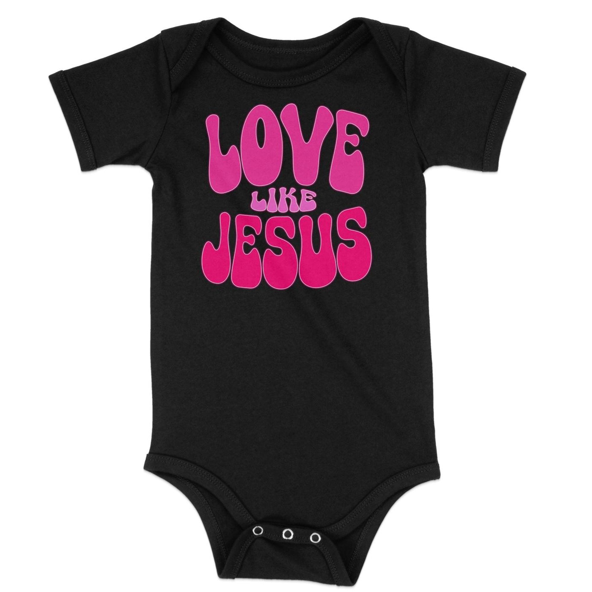 Love Like Jesus Groovy Infant Fine Jersey Bodysuit - Jesus Passion Apparel