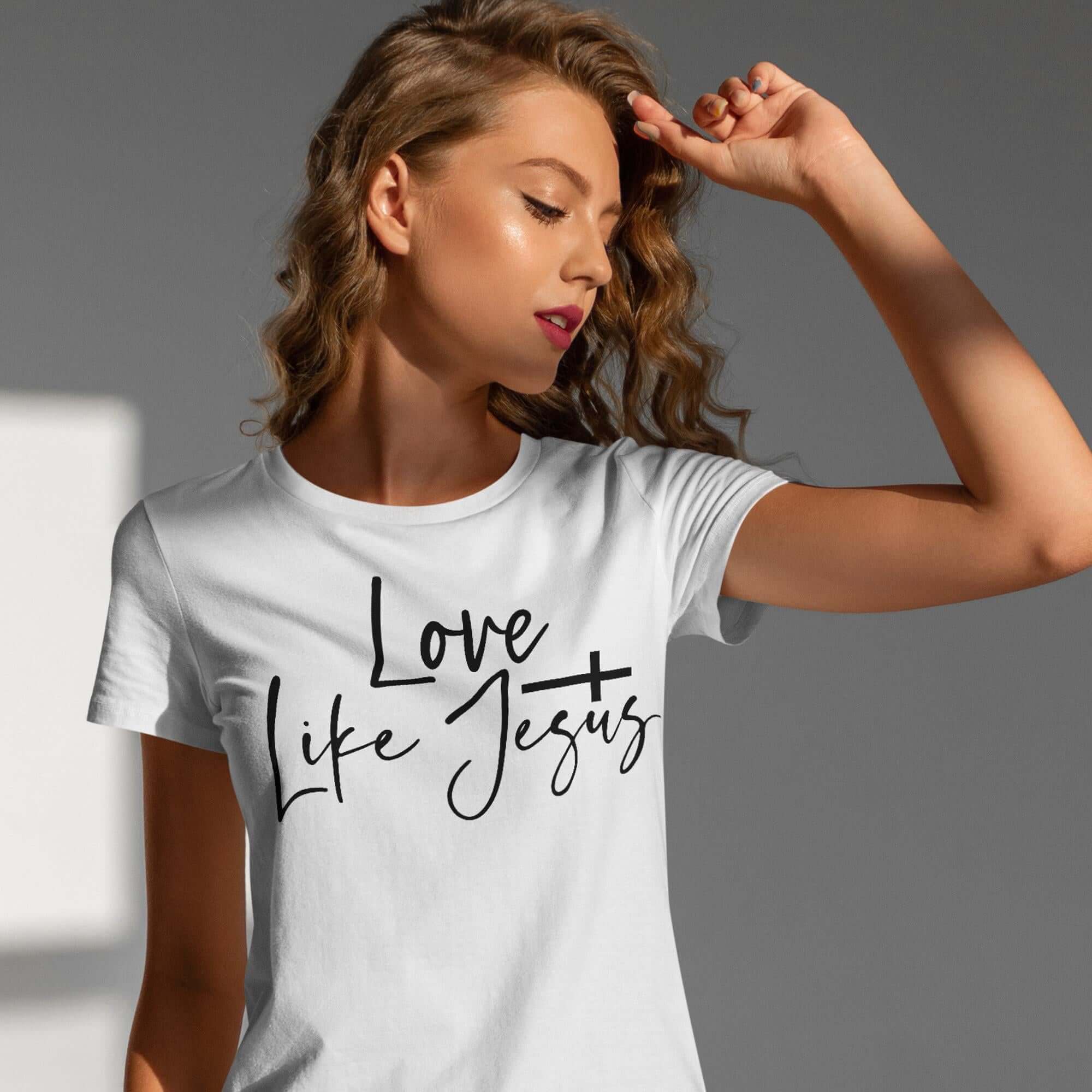 Love Like Jesus Women's Short Sleeve Tee - Jesus Passion Apparel