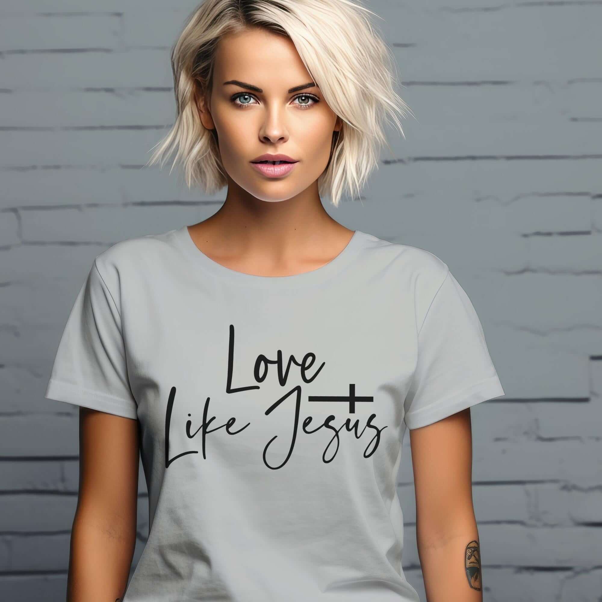 Love Like Jesus Women's Short Sleeve Tee - Jesus Passion Apparel