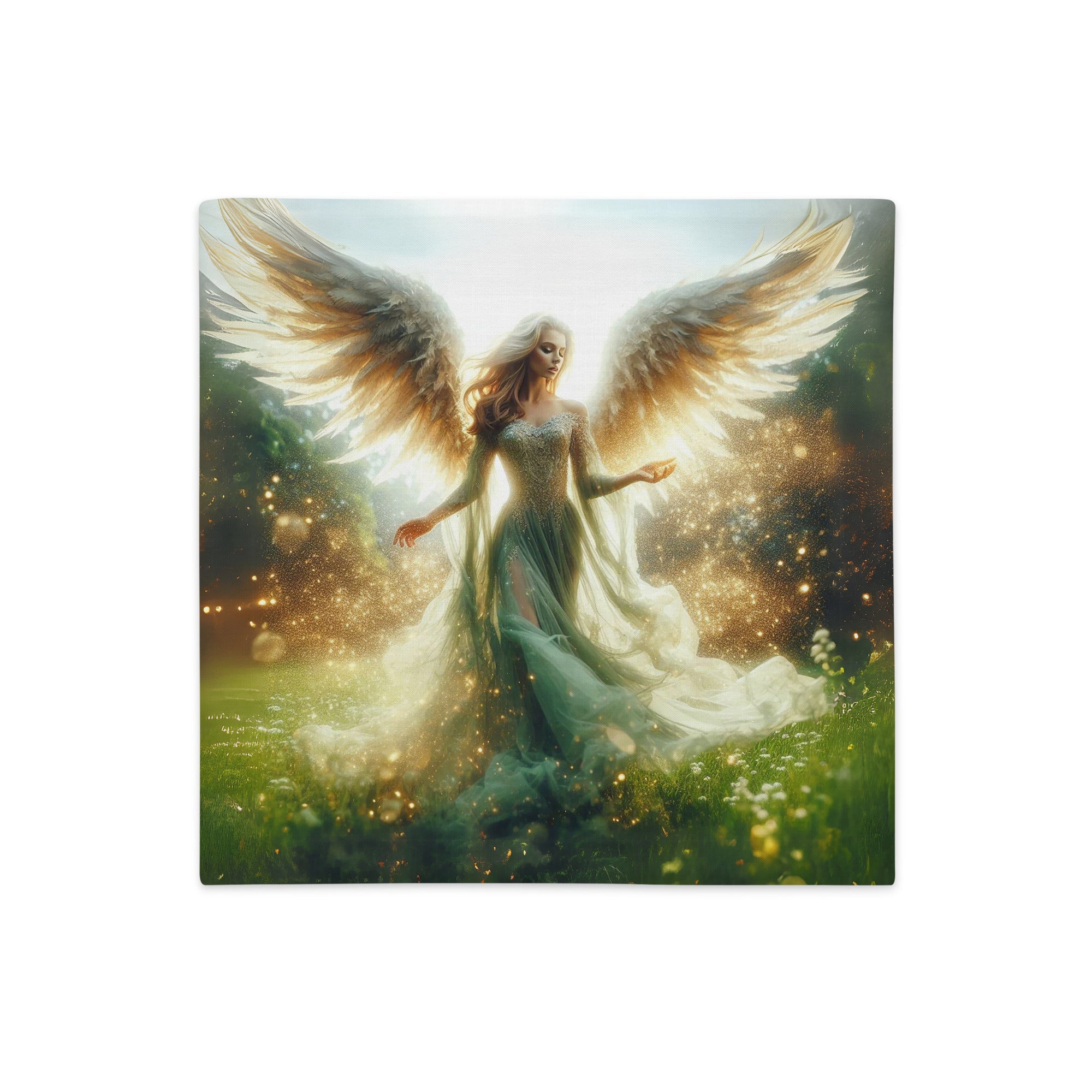 Meadow Angel Premium Pillow Case - Jesus Passion Apparel