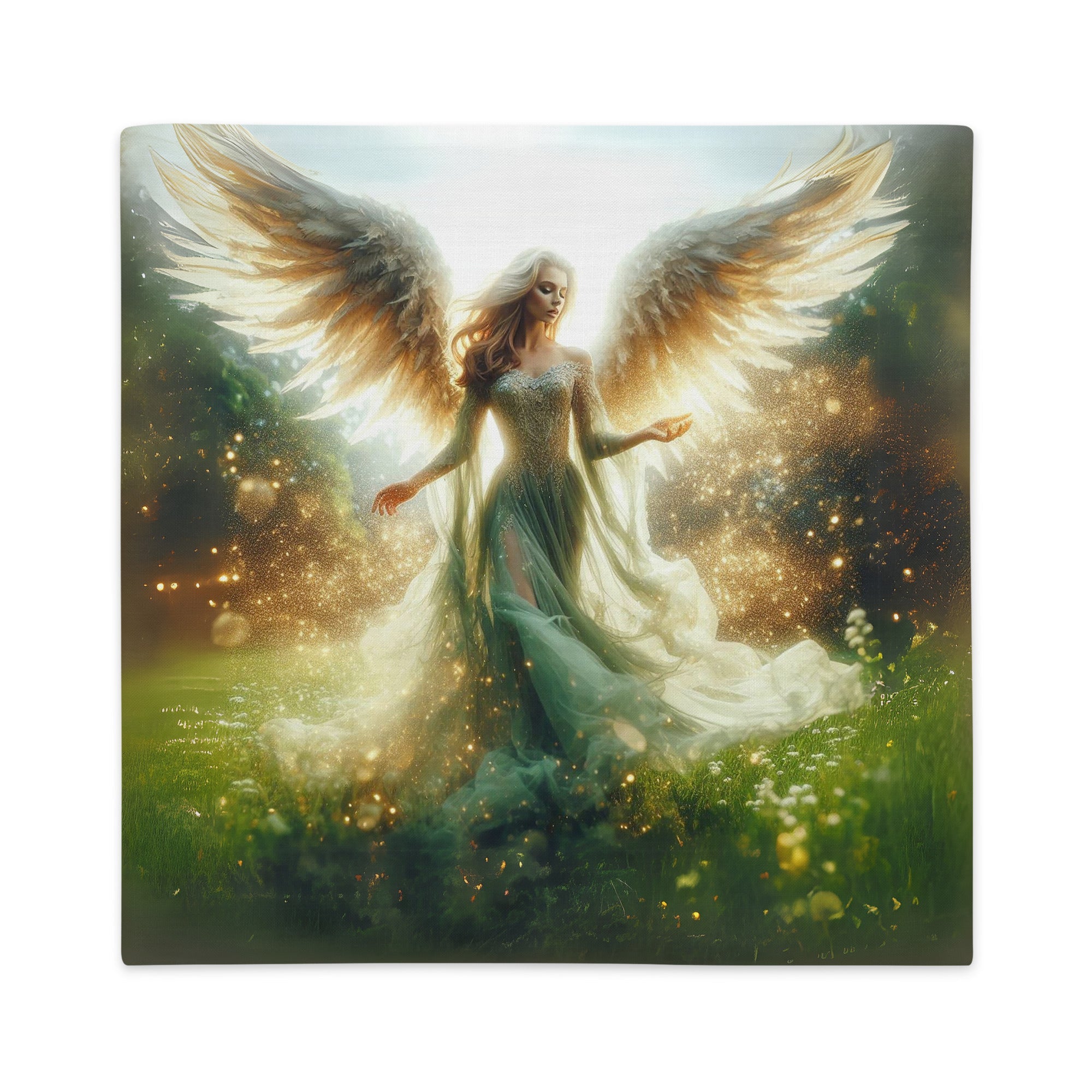 Meadow Angel Premium Pillow Case - Jesus Passion Apparel