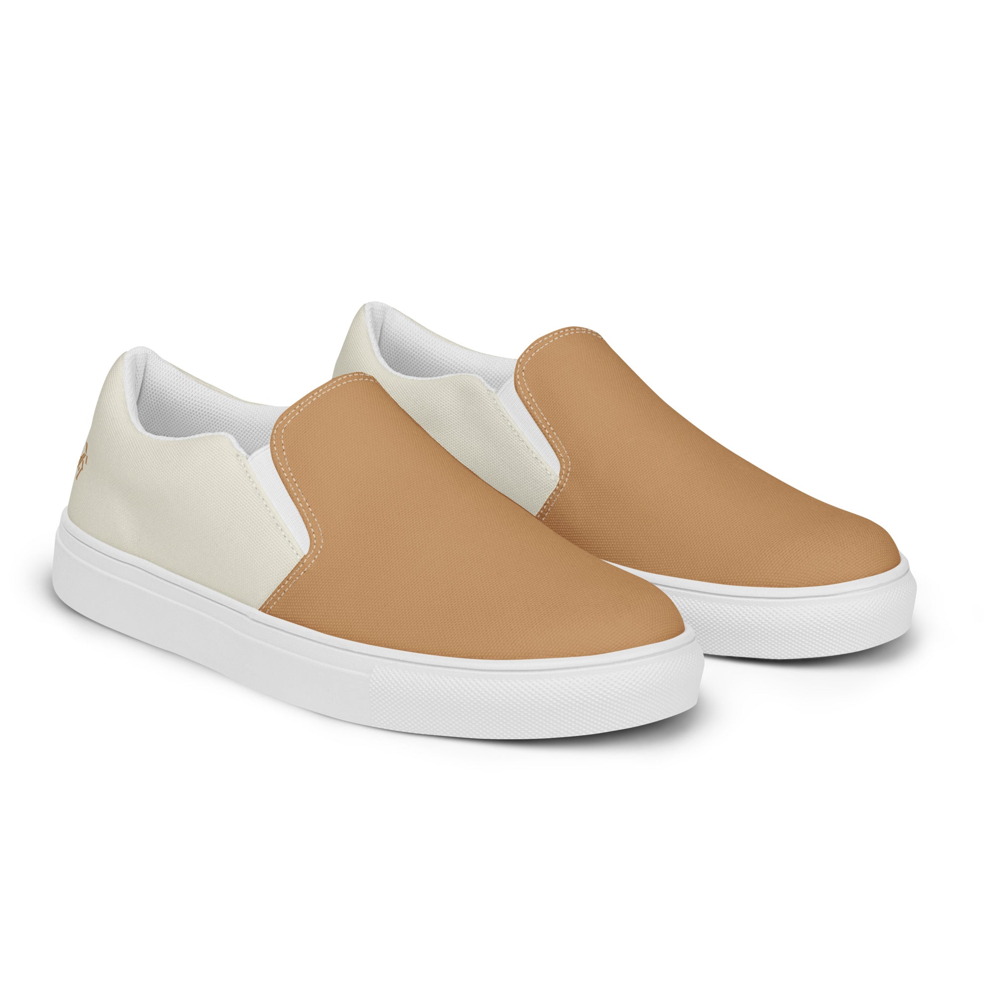 Yahweh Men’s Slip On Canvas Shoes Cream Size: 5 Jesus Passion Apparel