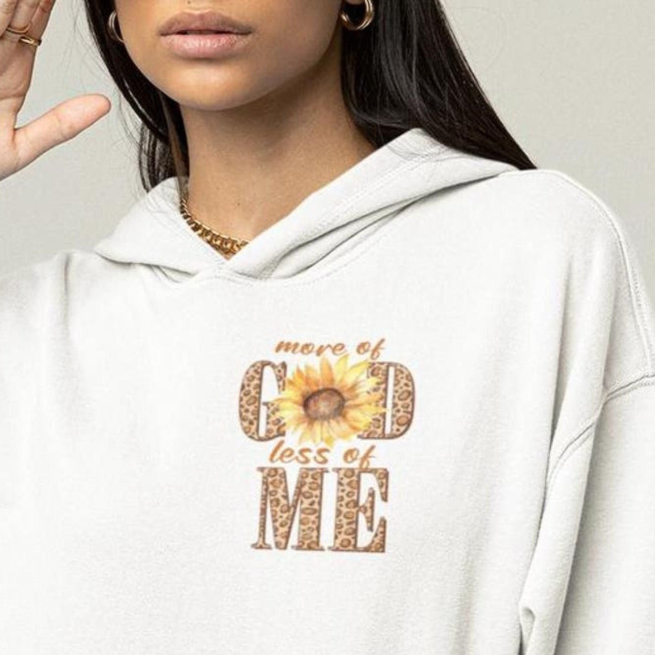 More of God Less Me Unisex - Fit Heavy Blend Hoodie - Jesus Passion Apparel