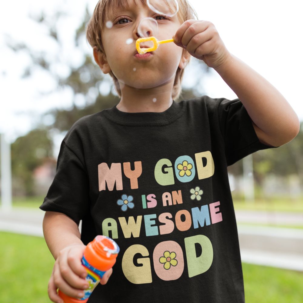 My God Awesome God Youth Relaxed - Fit T-Shirt - Jesus Passion Apparel