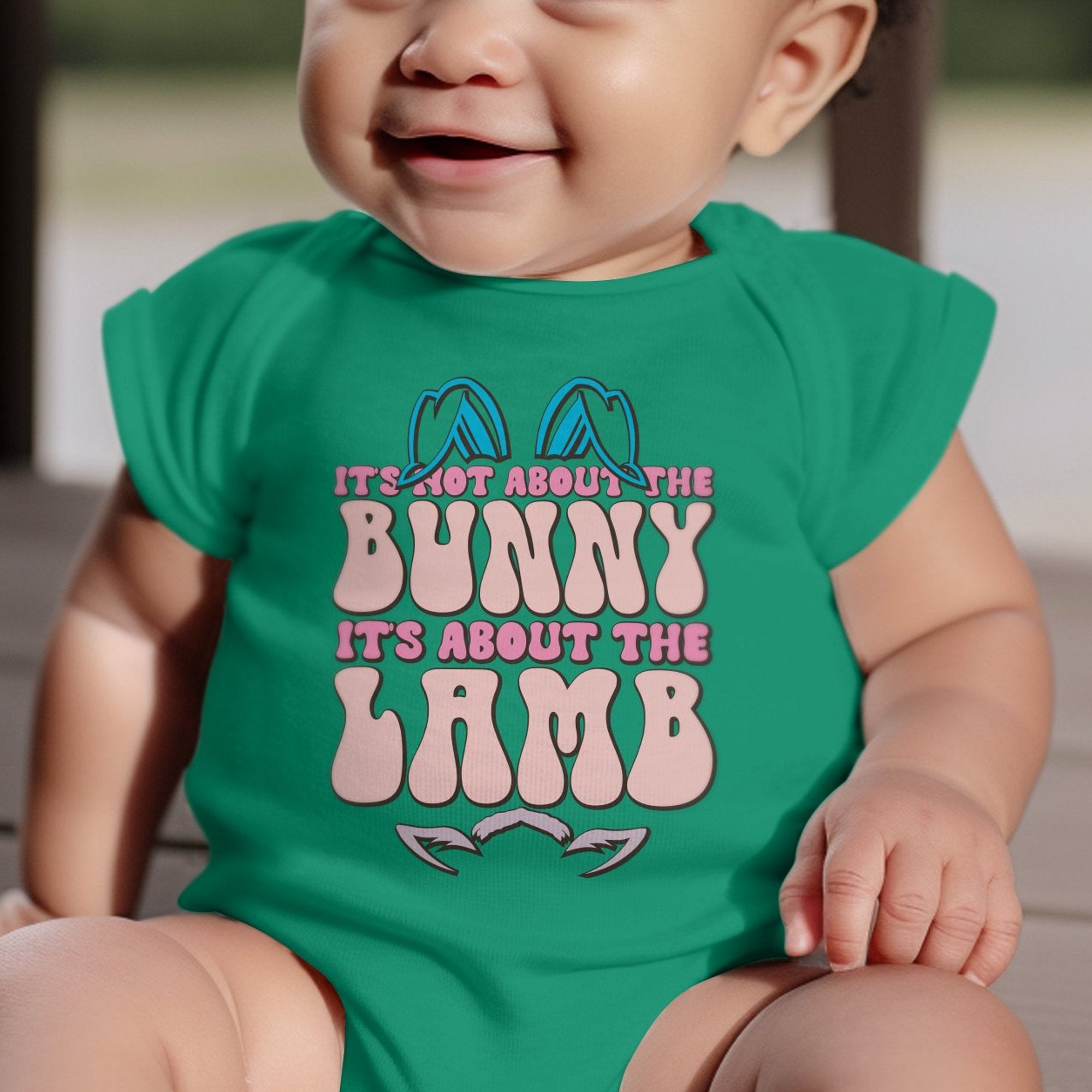 Not About the Bunny Infant Fine Jersey Bodysuit - Jesus Passion Apparel