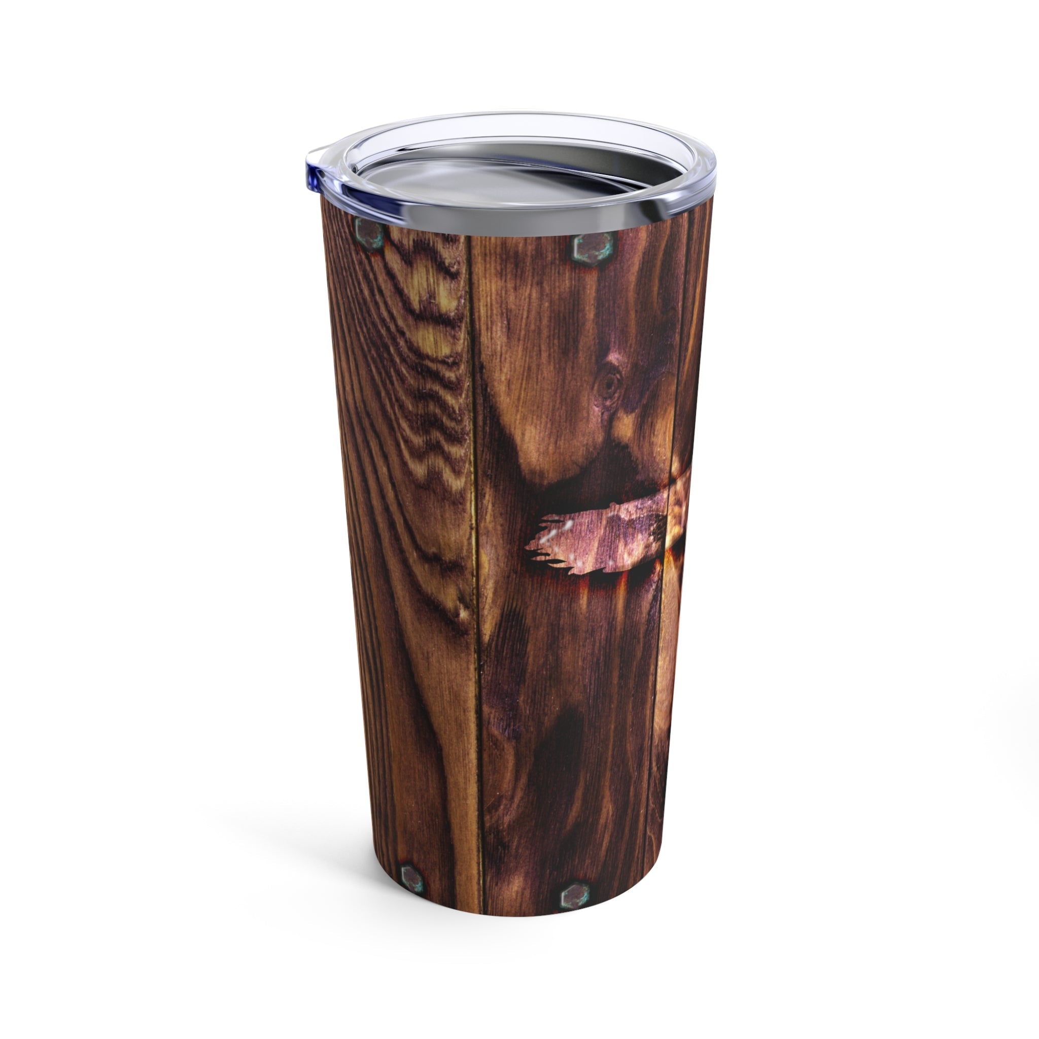 Old Wooden Cross Hot - Cold Tumbler 20 oz with Sip Lid - Jesus Passion Apparel