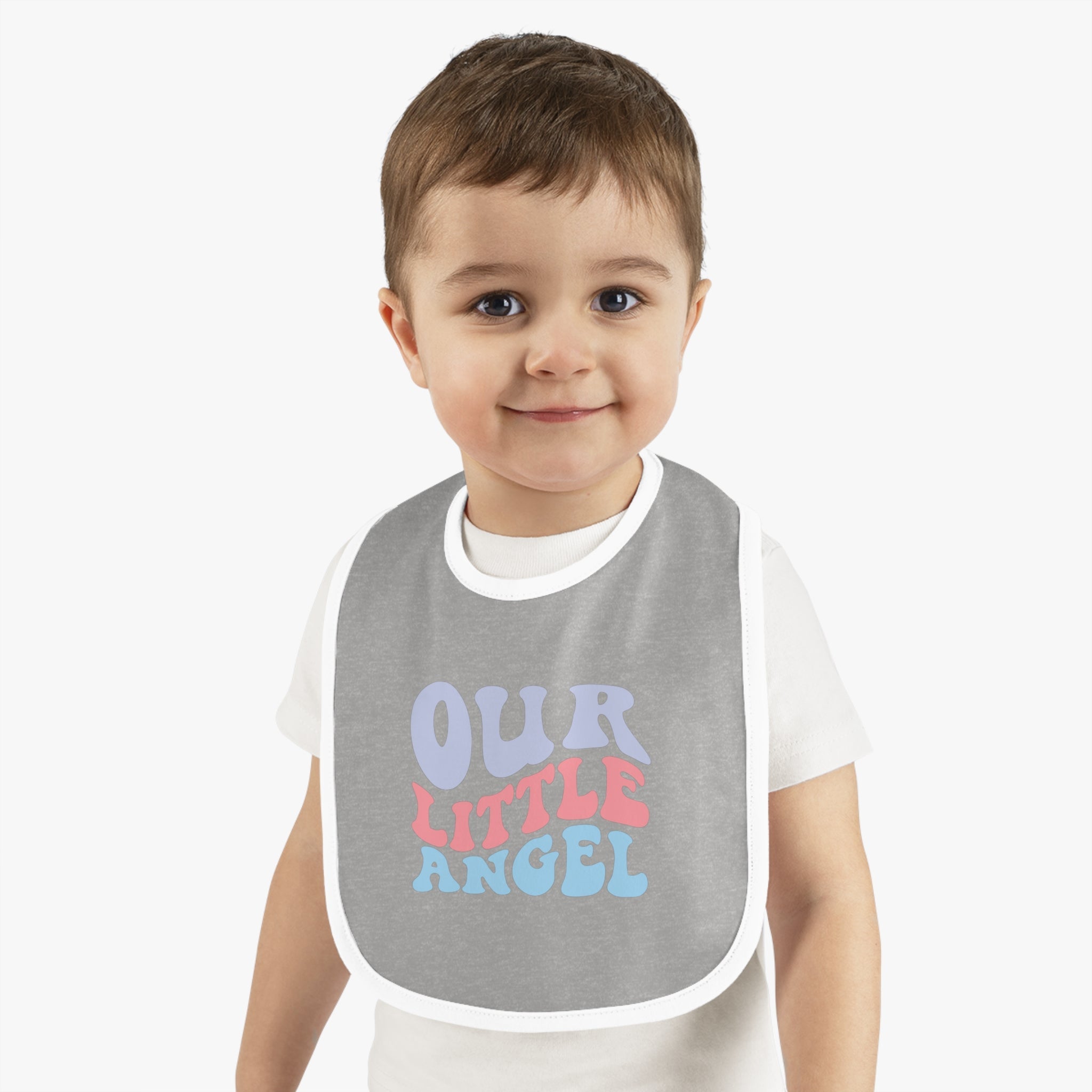 Our Little Angel Baby Jersey Bib - Jesus Passion Apparel