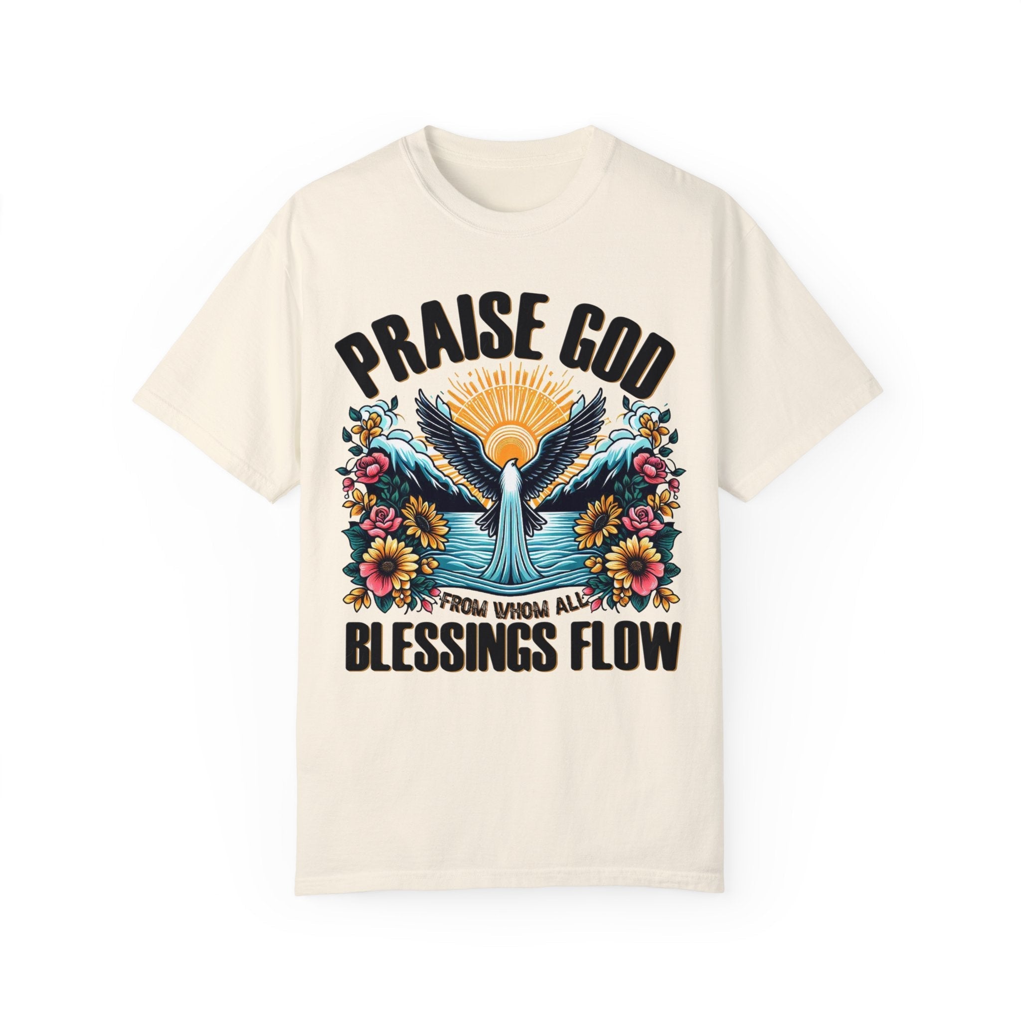 Praise God Comfy Heavyweight Short Sleeve Tee - Jesus Passion Apparel