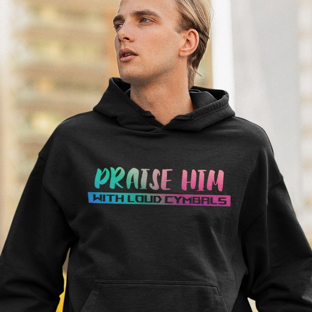 Praise Him with Loud Cymbals Men's Heavy Blend™ Hoodie - Jesus Passion Apparel