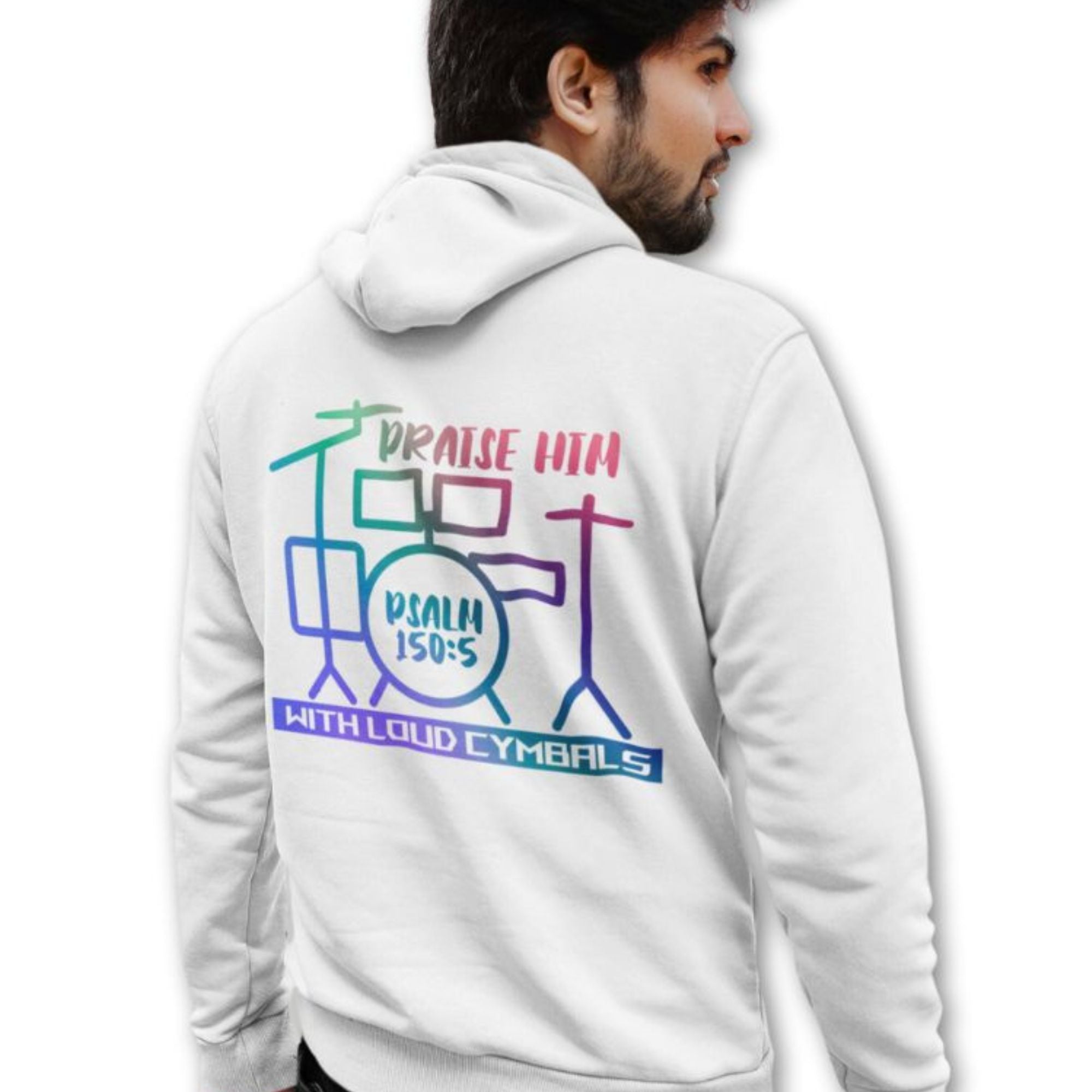 Praise Him with Loud Cymbals Men's Heavy Blend™ Hoodie - Jesus Passion Apparel