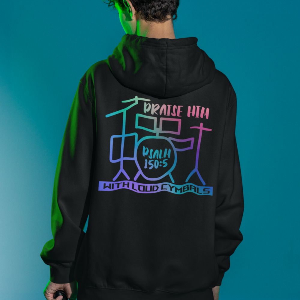 Praise Him with Loud Cymbals Men's Heavy Blend™ Hoodie - Jesus Passion Apparel