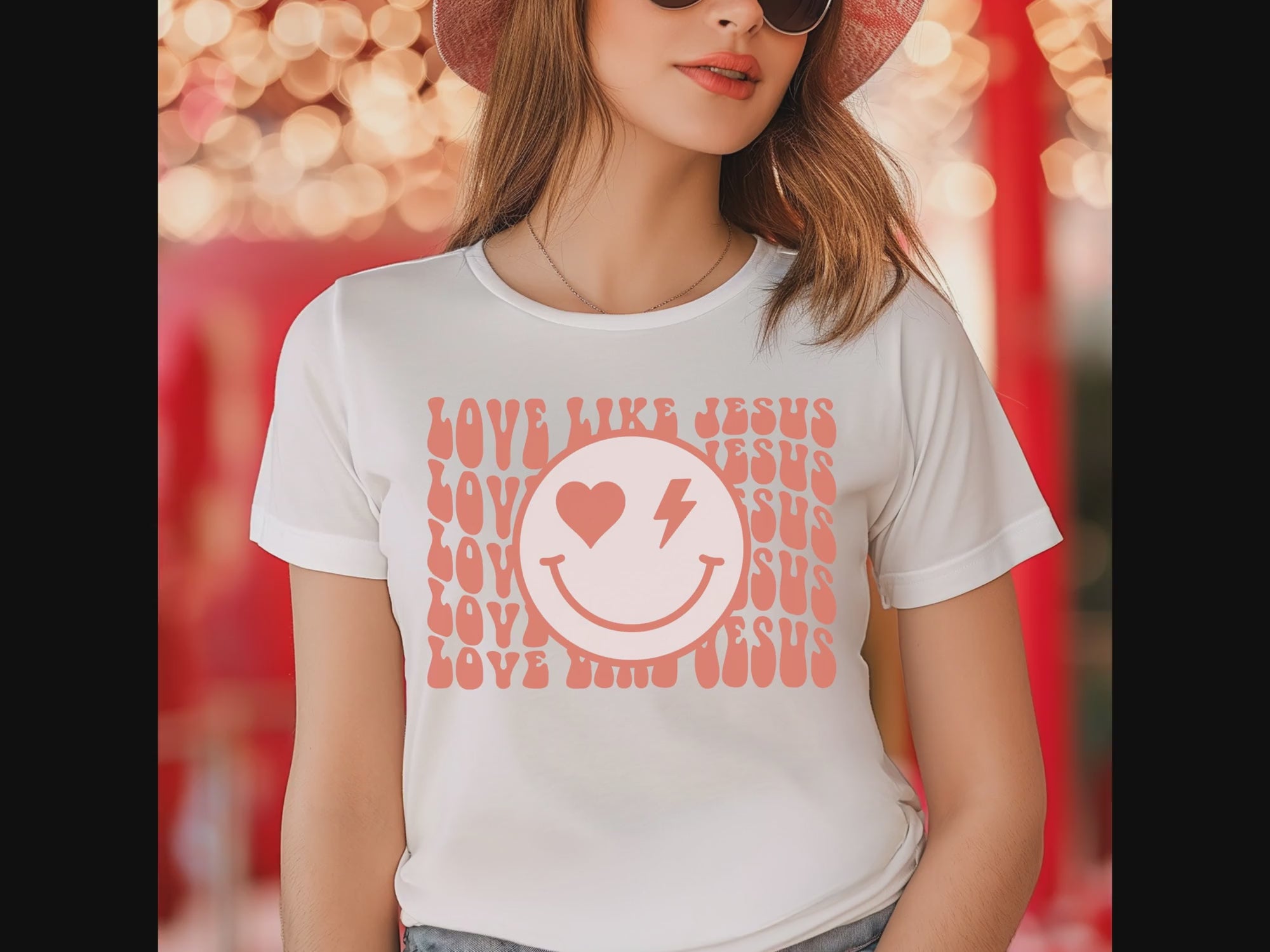 Love LIke Jesus Unisex Jersey Short Sleeve Tee - White Size: XS Color: White Jesus Passion Apparel