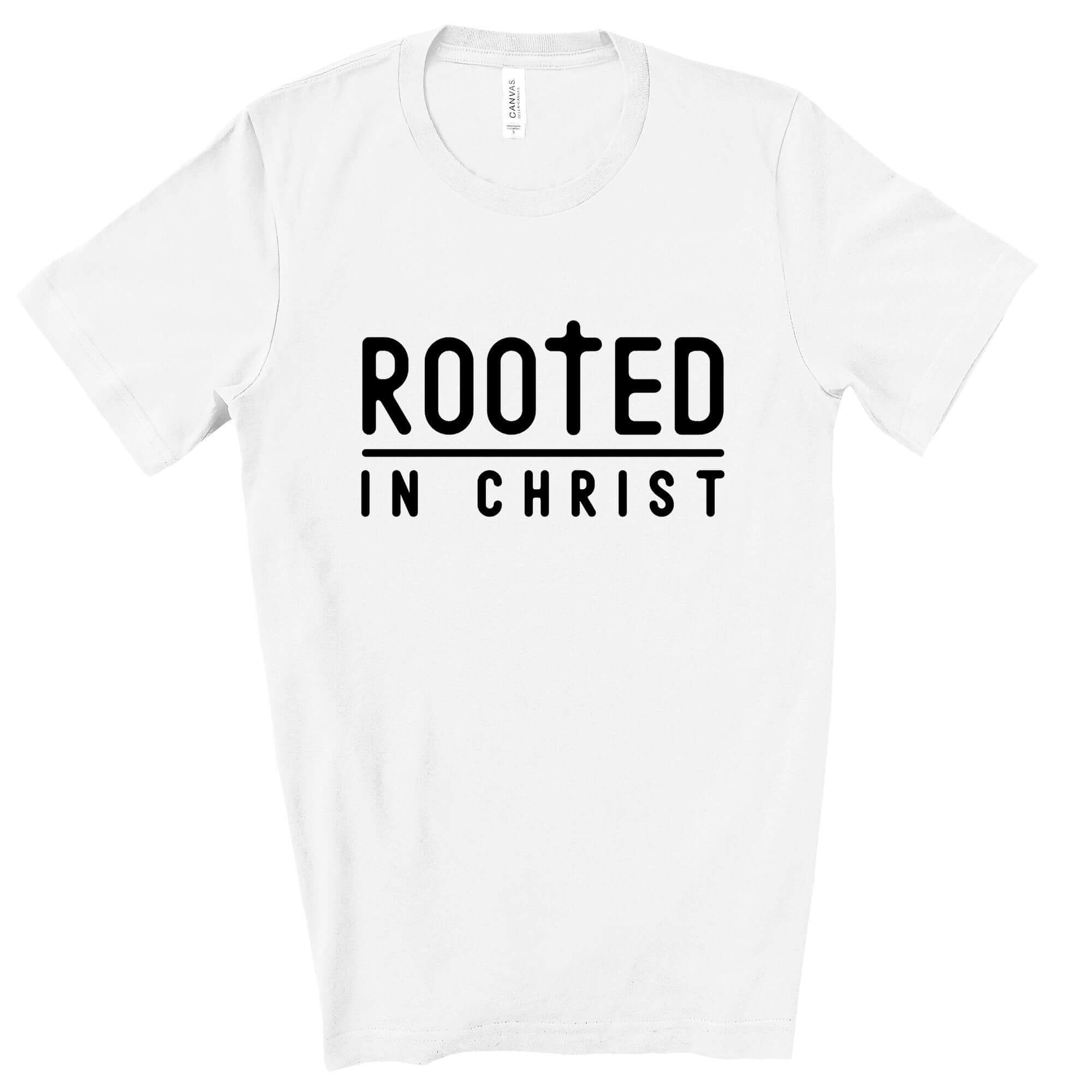 Rooted in Christ Men's Jersey Short Sleeve Tee - Jesus Passion Apparel