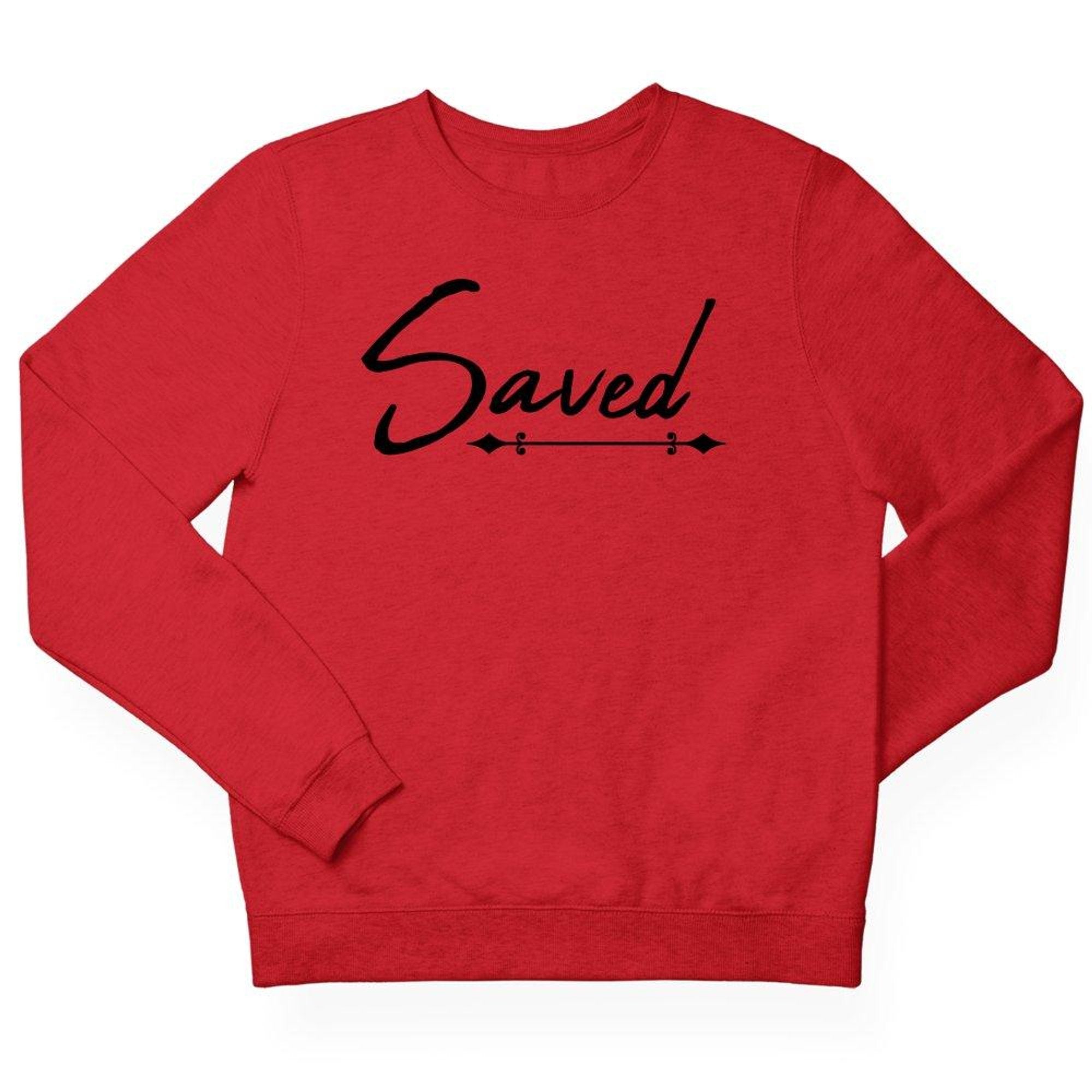 Saved Men's Fleece Unisex - Fit Sweatshirt - Jesus Passion Apparel