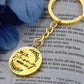 She is Strong Proverbs 31:25 Daily Encouragement Keychain - Jesus Passion Apparel