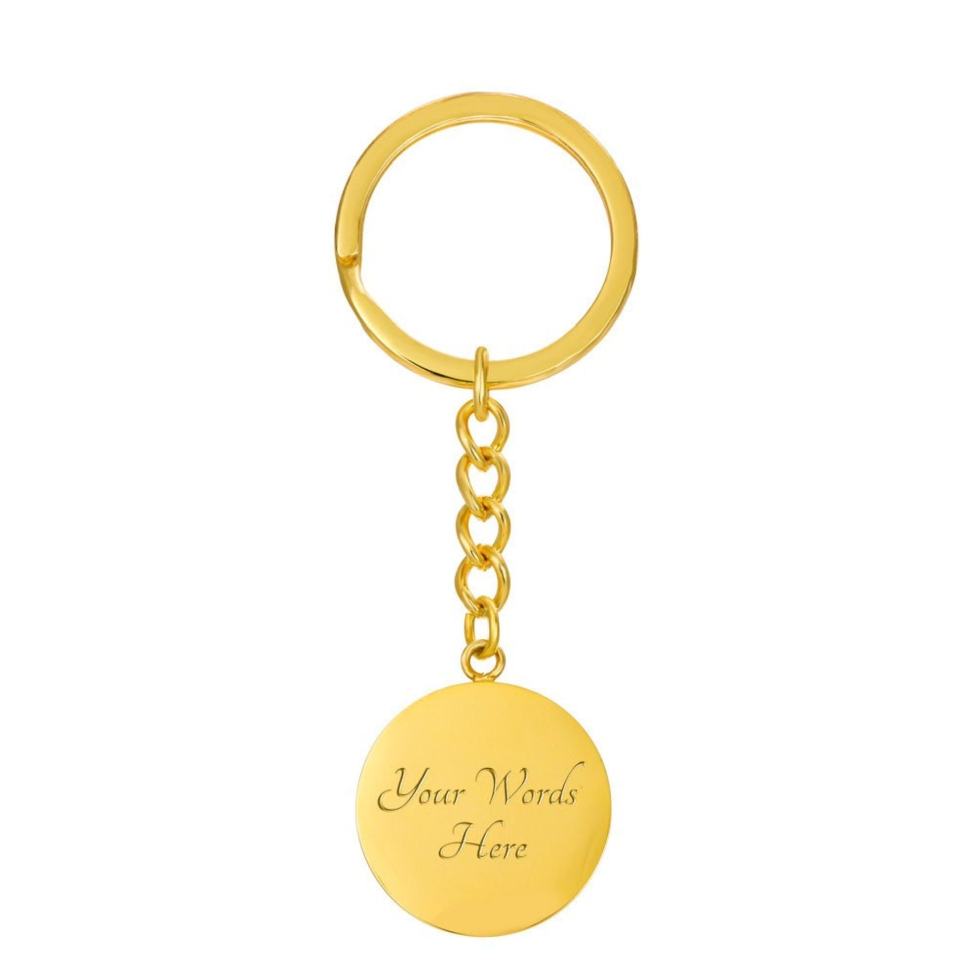 She is Strong Proverbs 31:25 Daily Encouragement Keychain - Jesus Passion Apparel