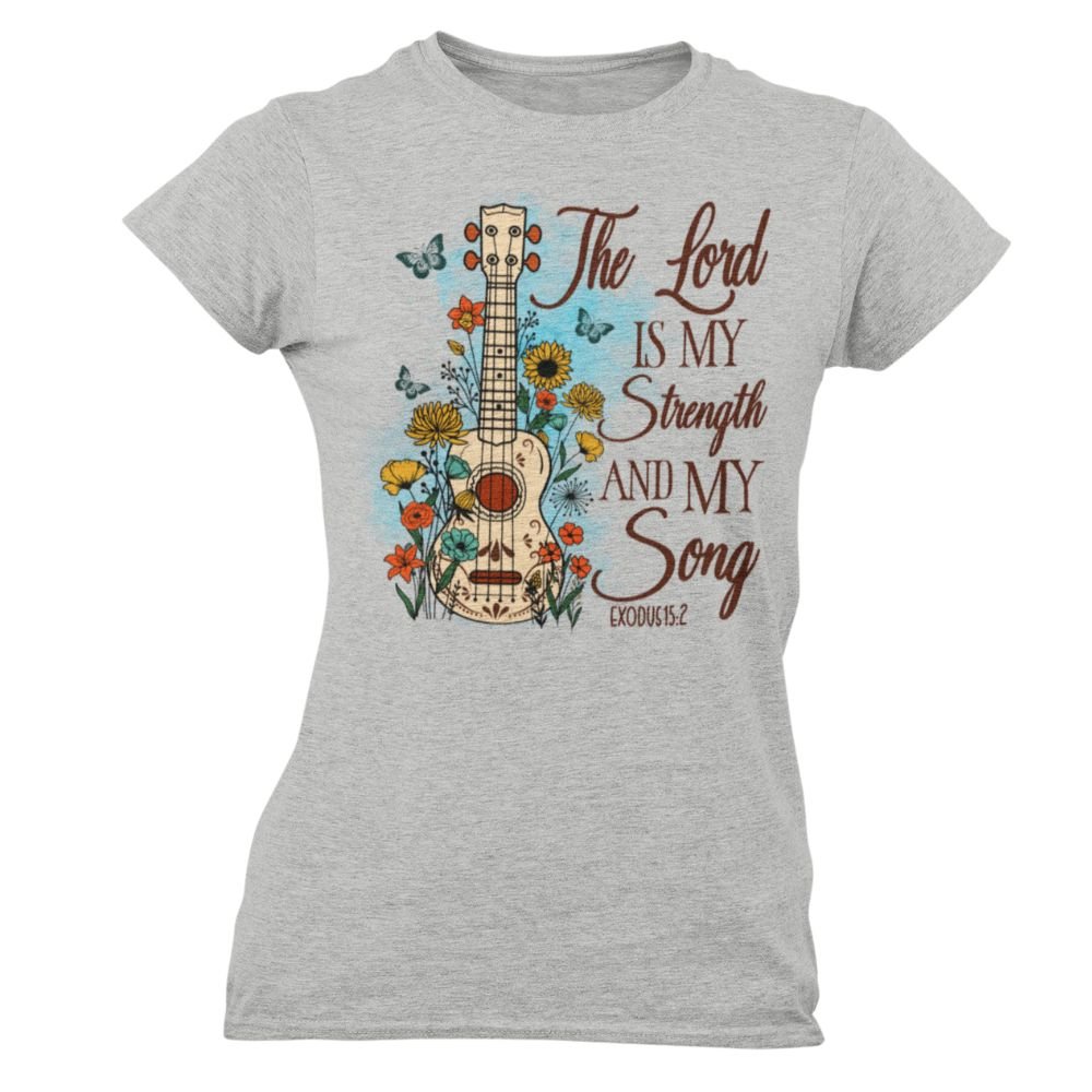 The Lord is My Strength and Song Jersey Short Sleeve T-Shirt - Jesus Passion Apparel