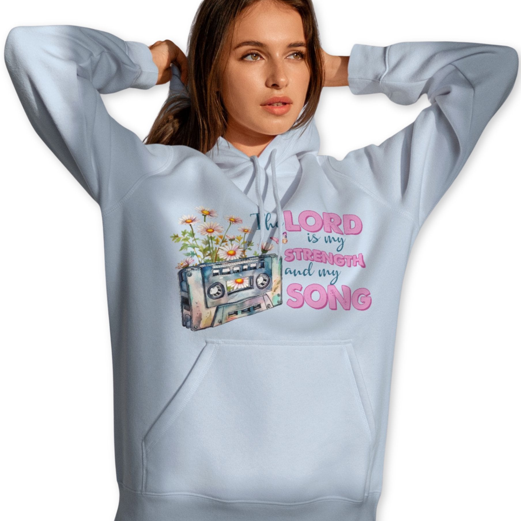 The Lord is my Strength and Song Unisex - Fit Hoodie - Jesus Passion Apparel